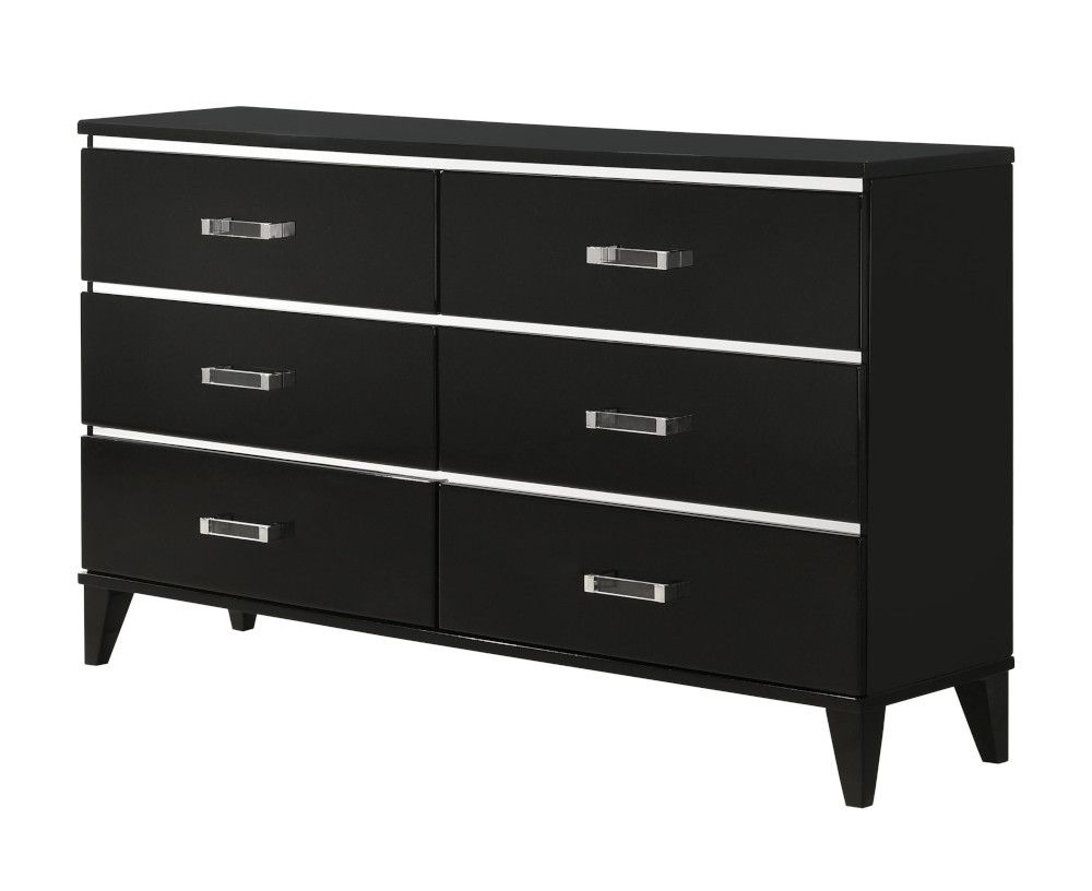 Chelsie Wood Double Dresser w/6 Drawers