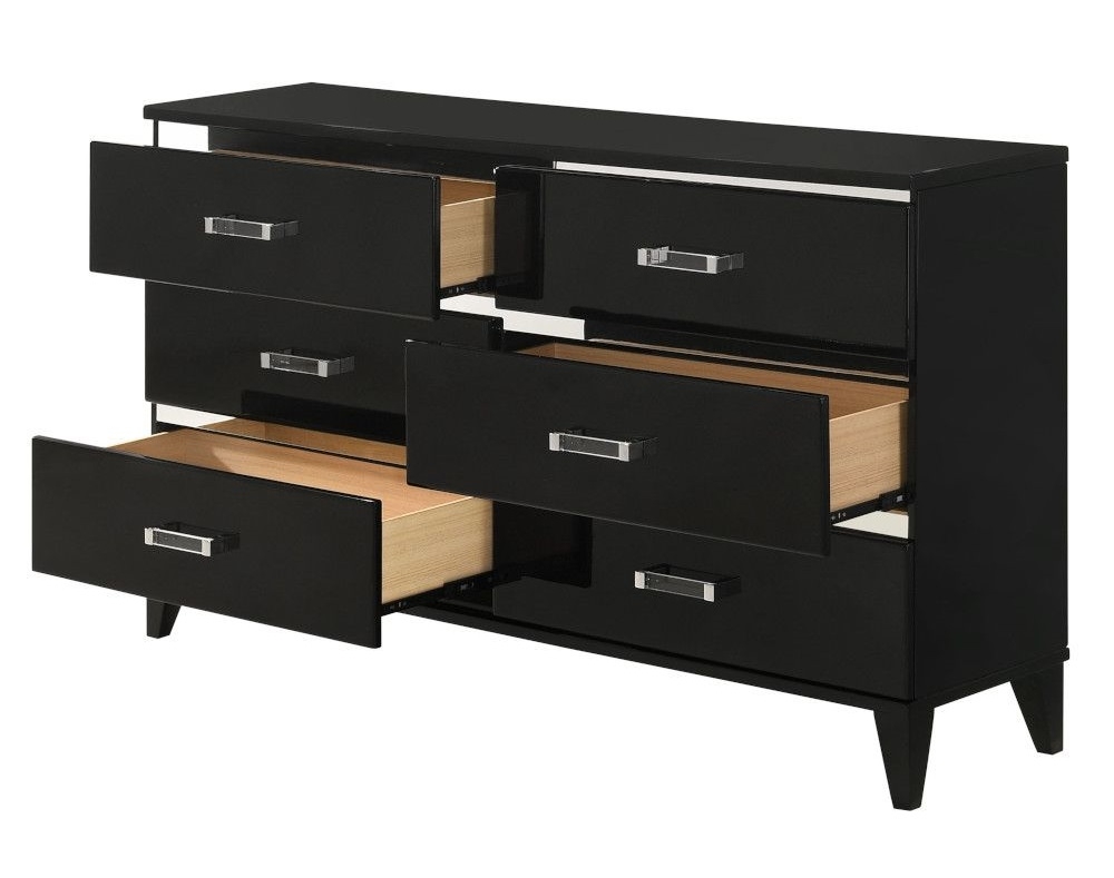 Chelsie Wood Double Dresser w/6 Drawers
