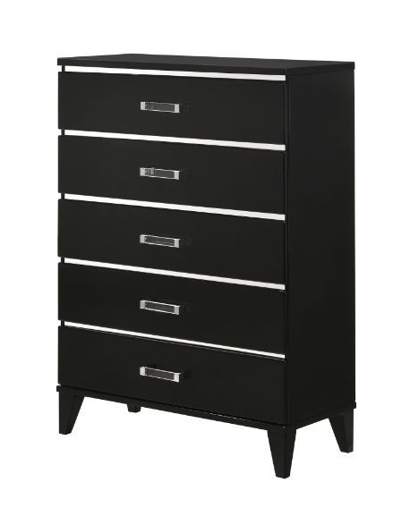 Chelsie Fabric/Wood Panel Bedroom Set