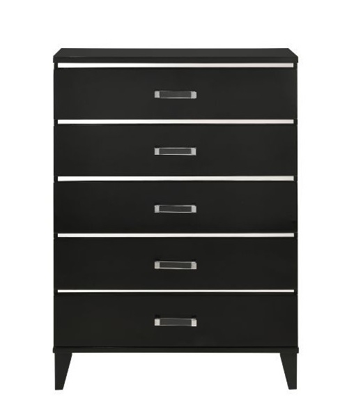 Chelsie Fabric/Wood Panel Bedroom Set