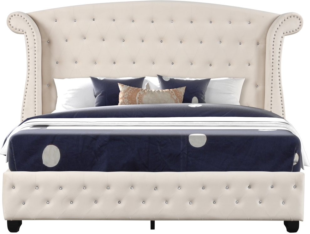 Sophia Fabric Upholstered Bed
