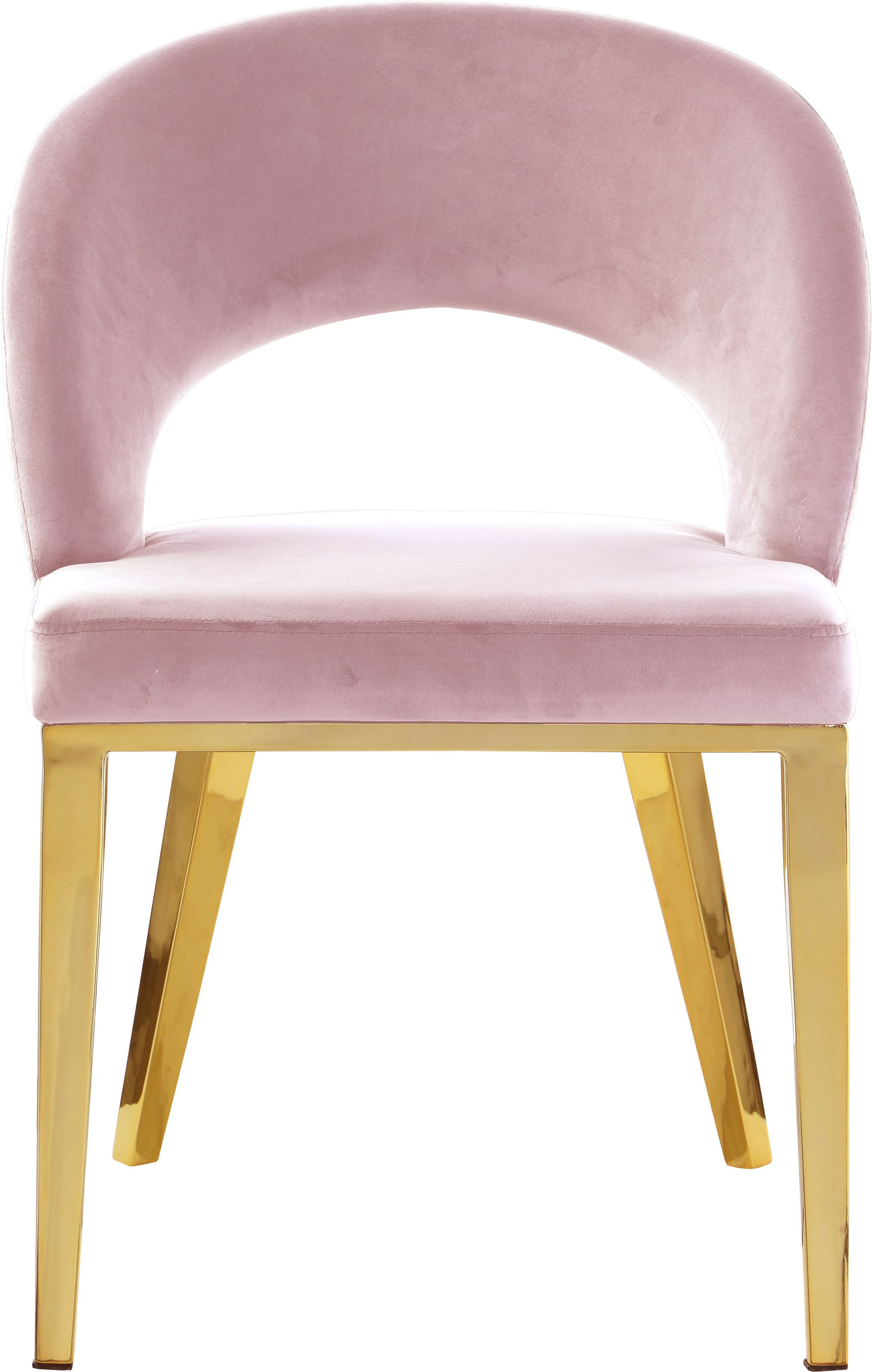 Roberto Velvet Dining Chair with Gold Iron Legs