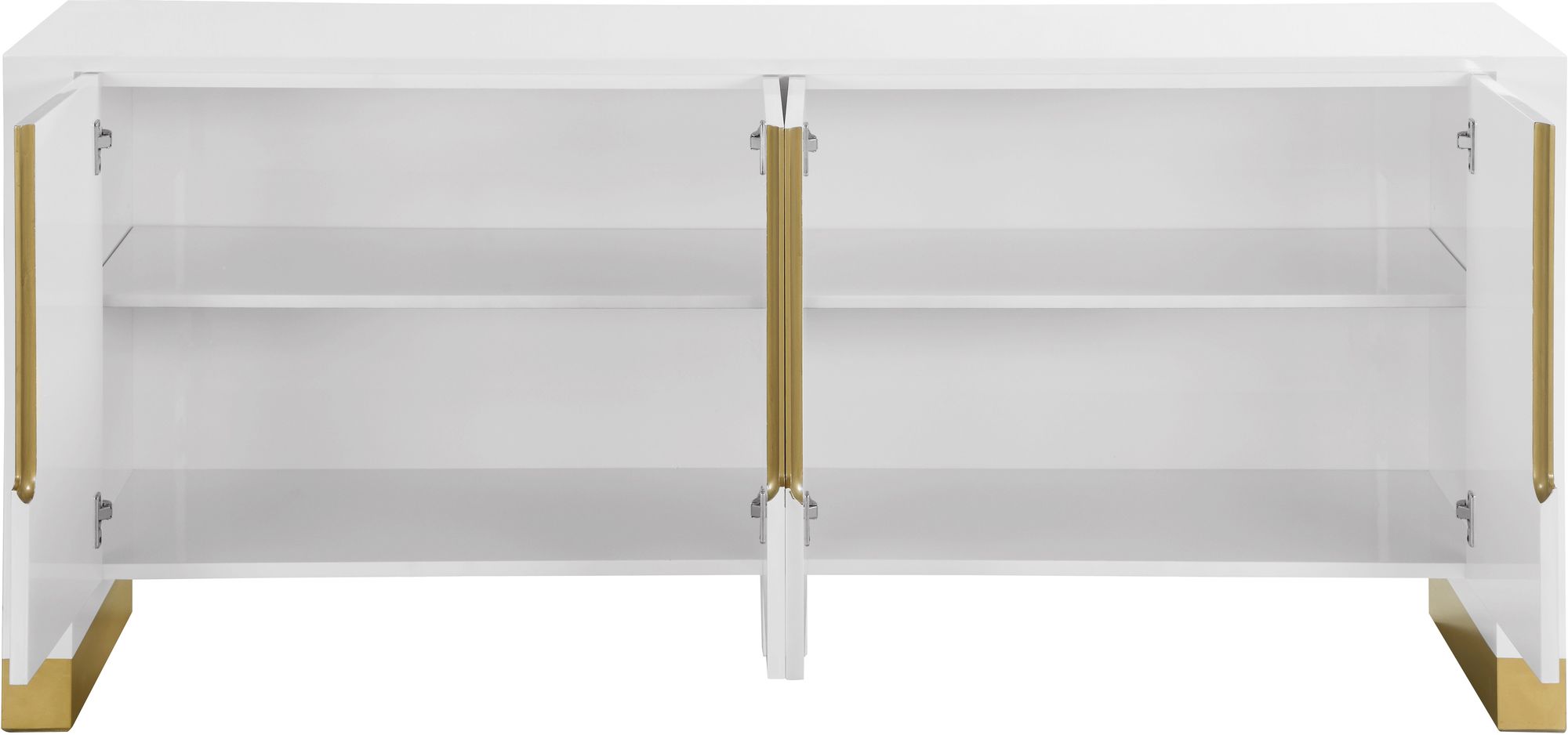 Florence 4-Door Sideboard with Gold Finished Base