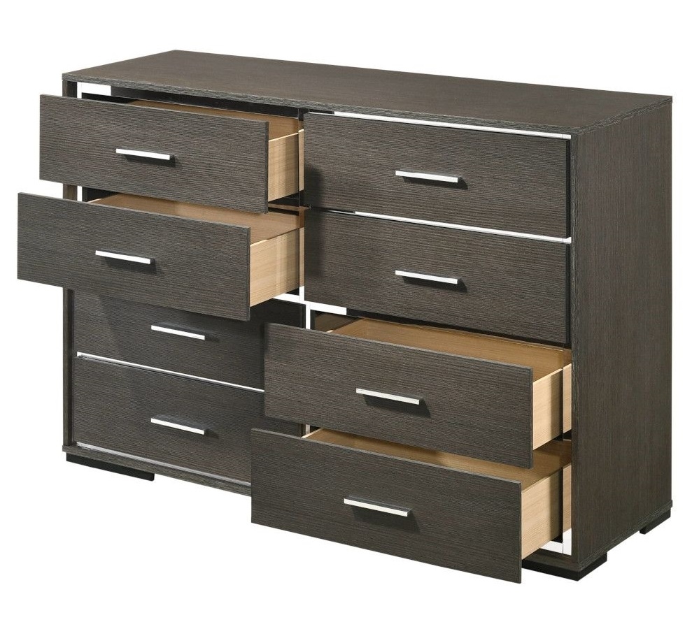 Escher Wood Double Dresser w/8 Drawers