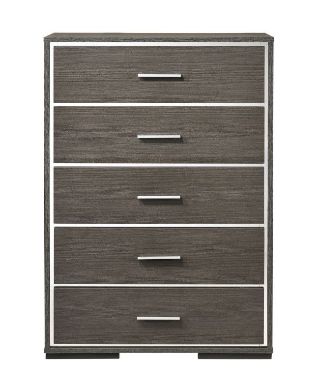 Escher Wood Chest w/5 Drawers