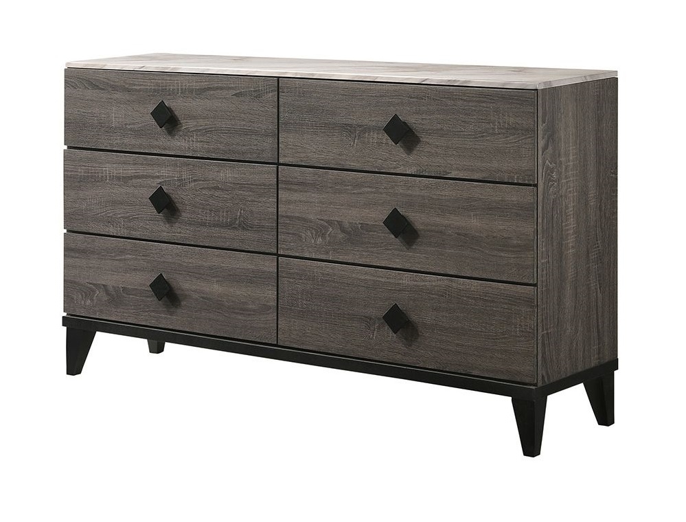 Avantika Fabric/Wood Storage Panel Bedroom Set