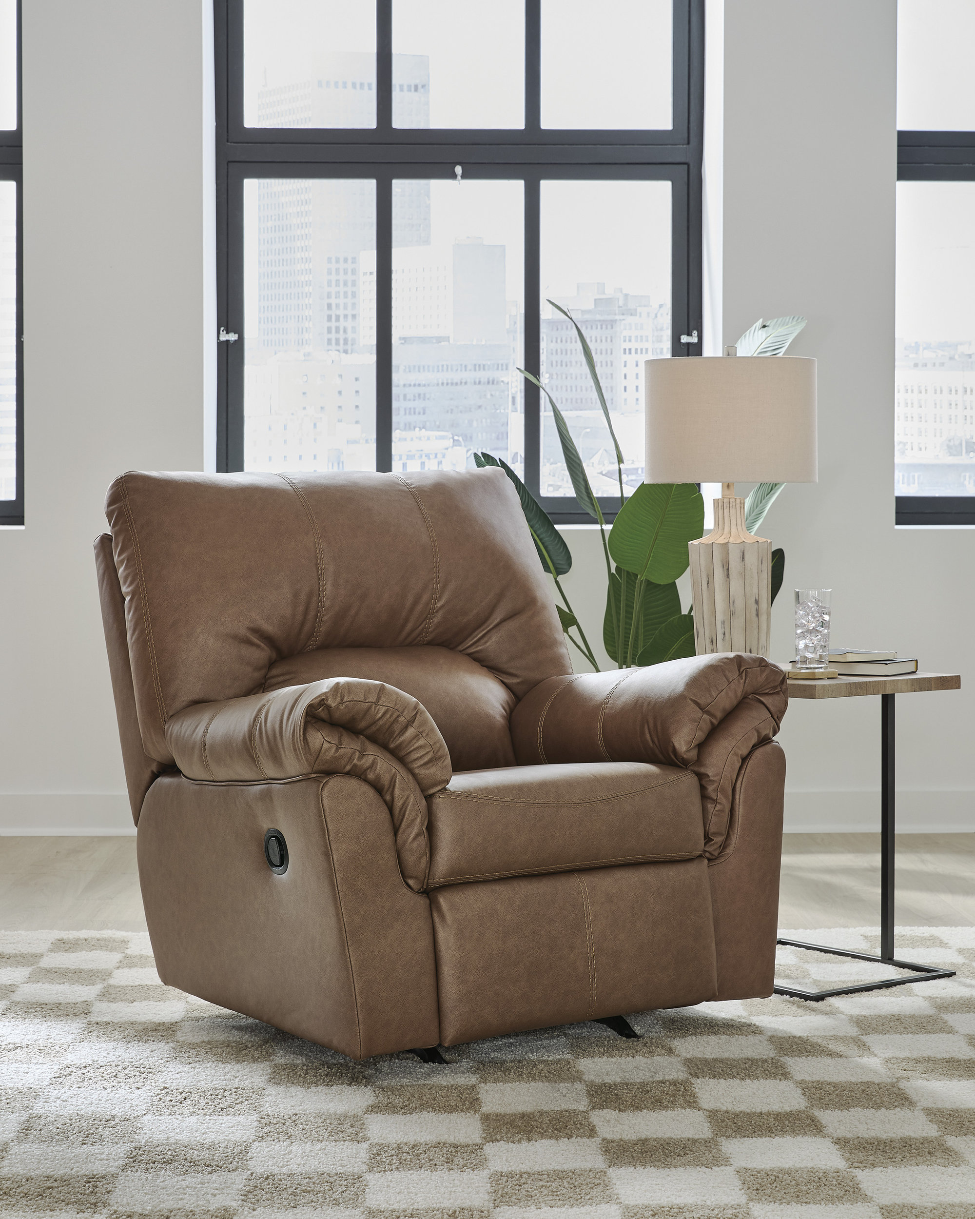WillowBend Faux Leather Living Room Set
