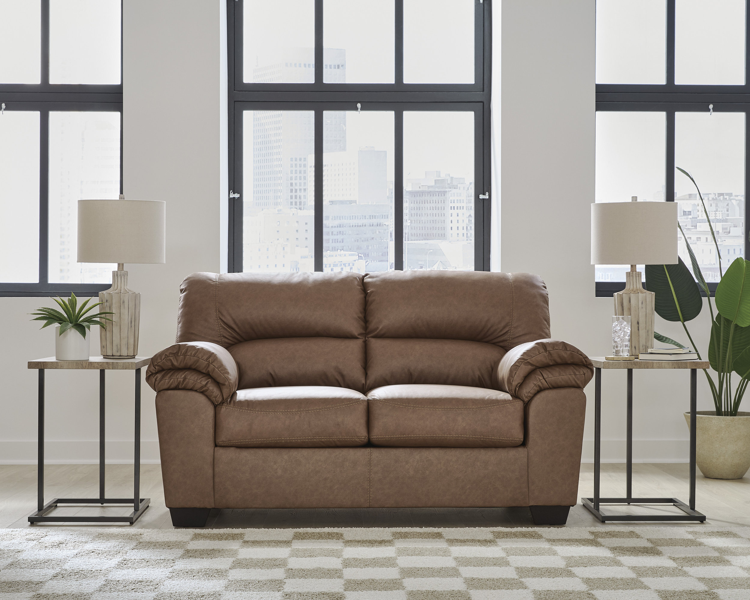 WillowBend Faux Leather Living Room Set