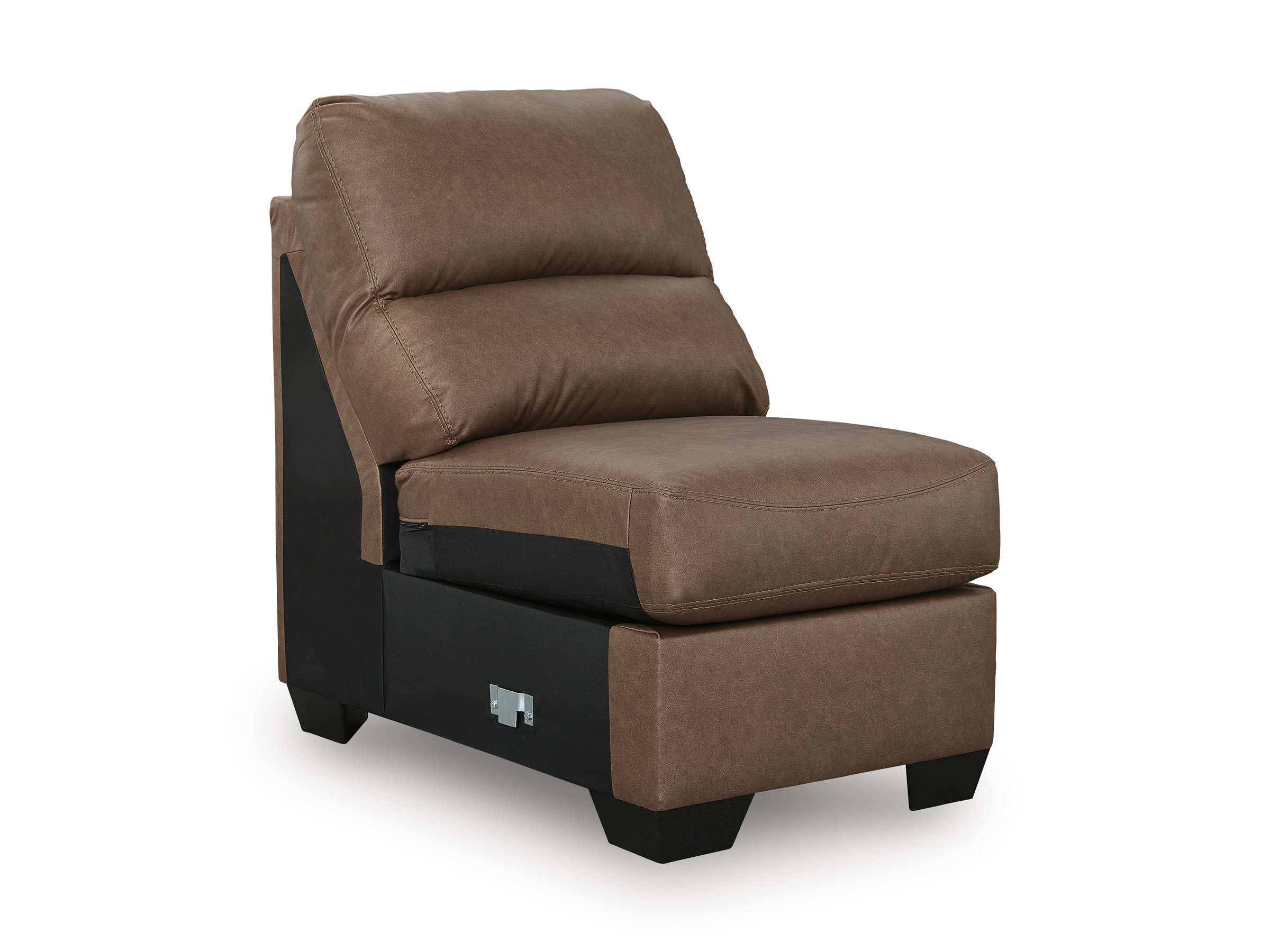 WillowBend L-Shaped Faux Leather 3-Piece Sectional with LAF Loveseat