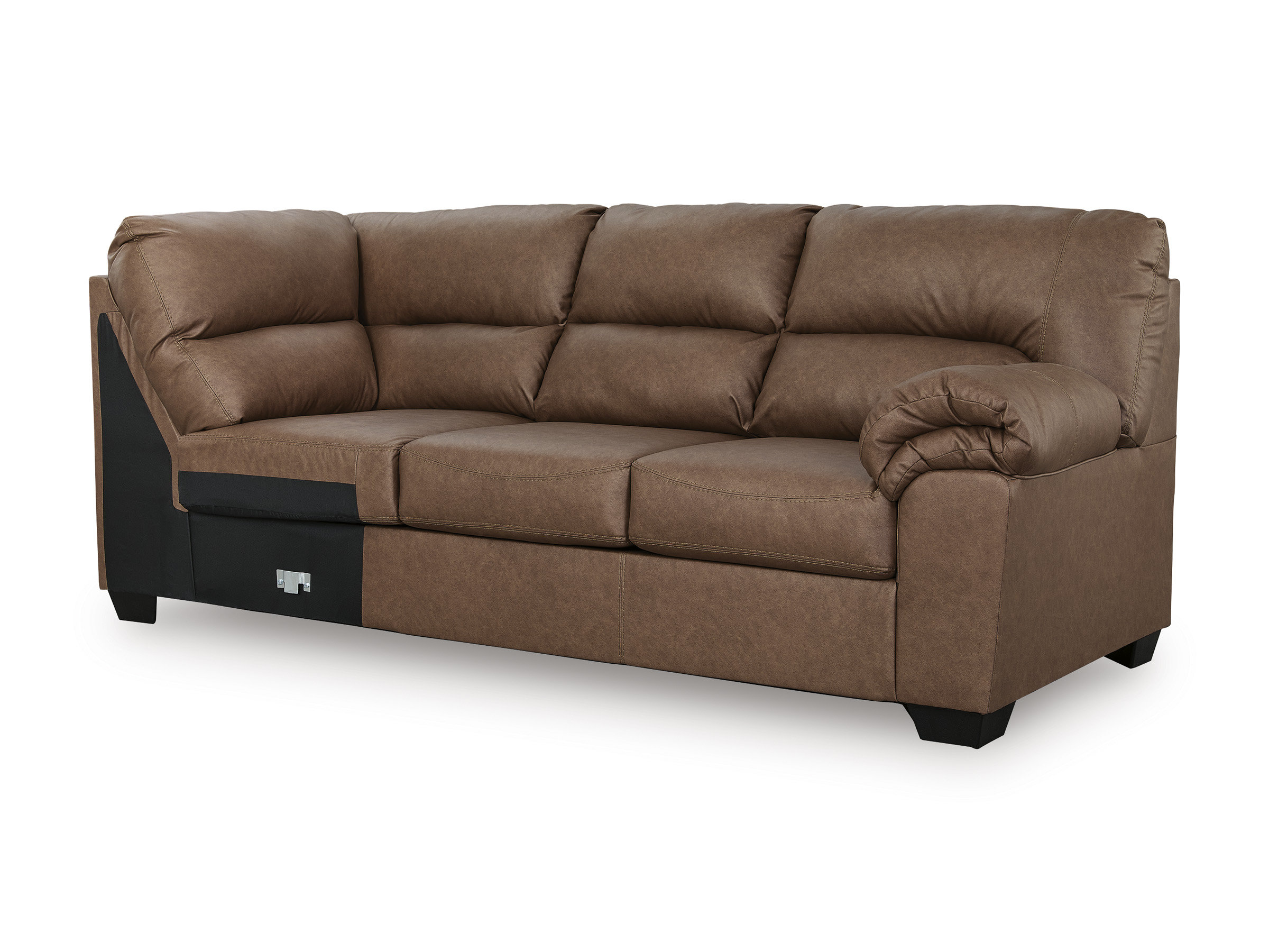 WillowBend L-Shaped Faux Leather 2-Piece Sectional with LAF Loveseat