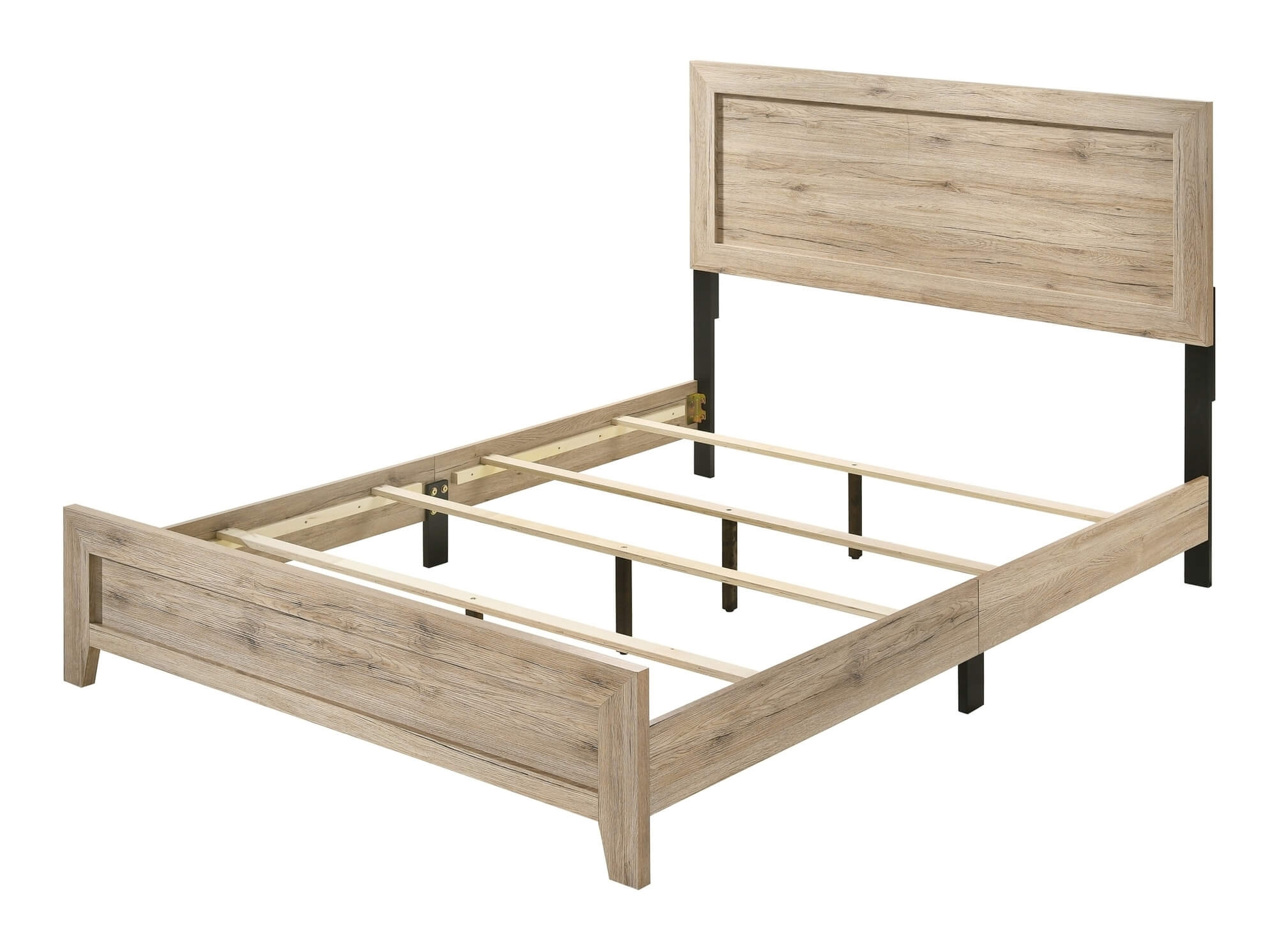Kaydell Black Queen Upholstered Panel Bed