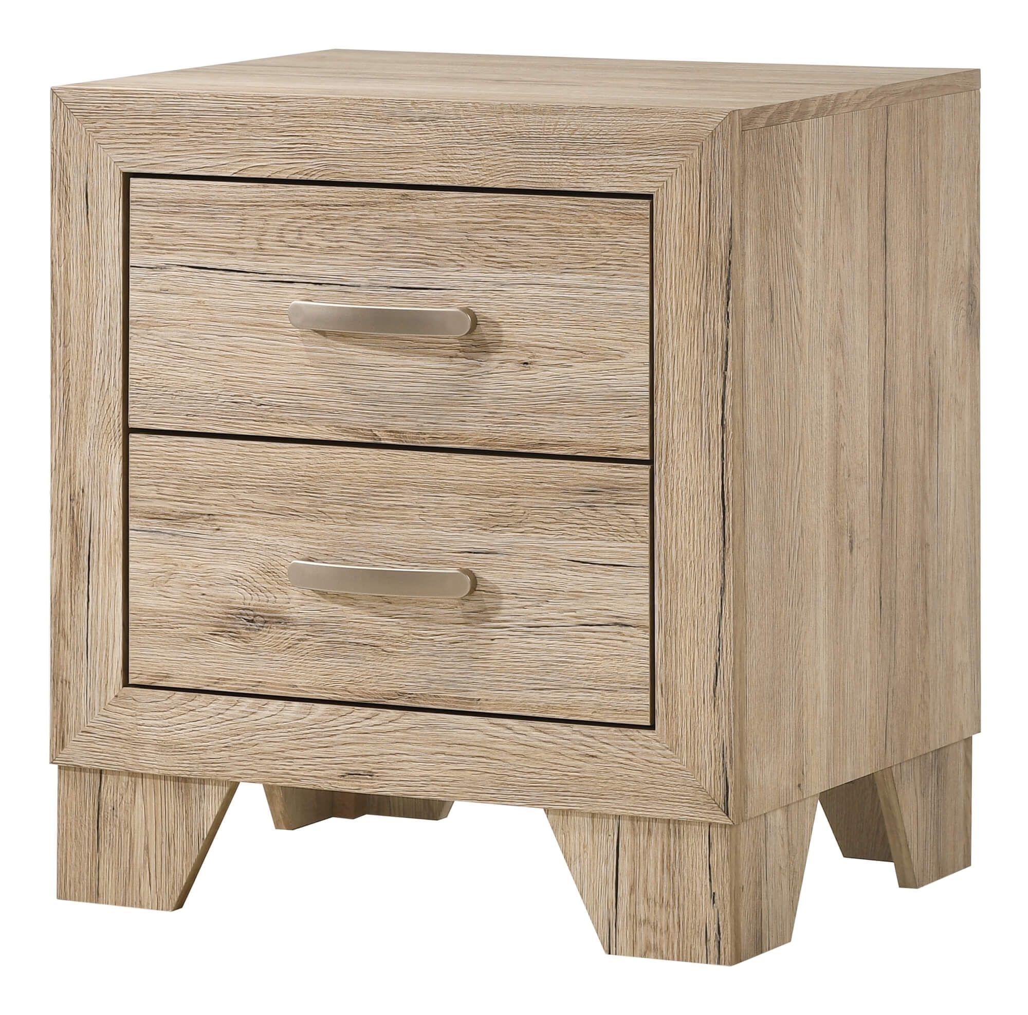 Miquell Wood Veneer/Wood Nightstand