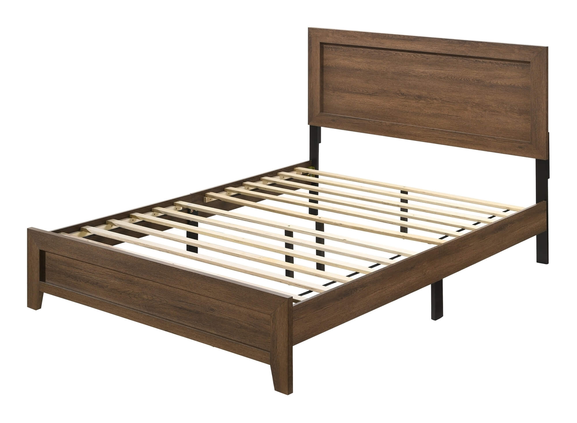California King Platform Bed with Footboard Storage