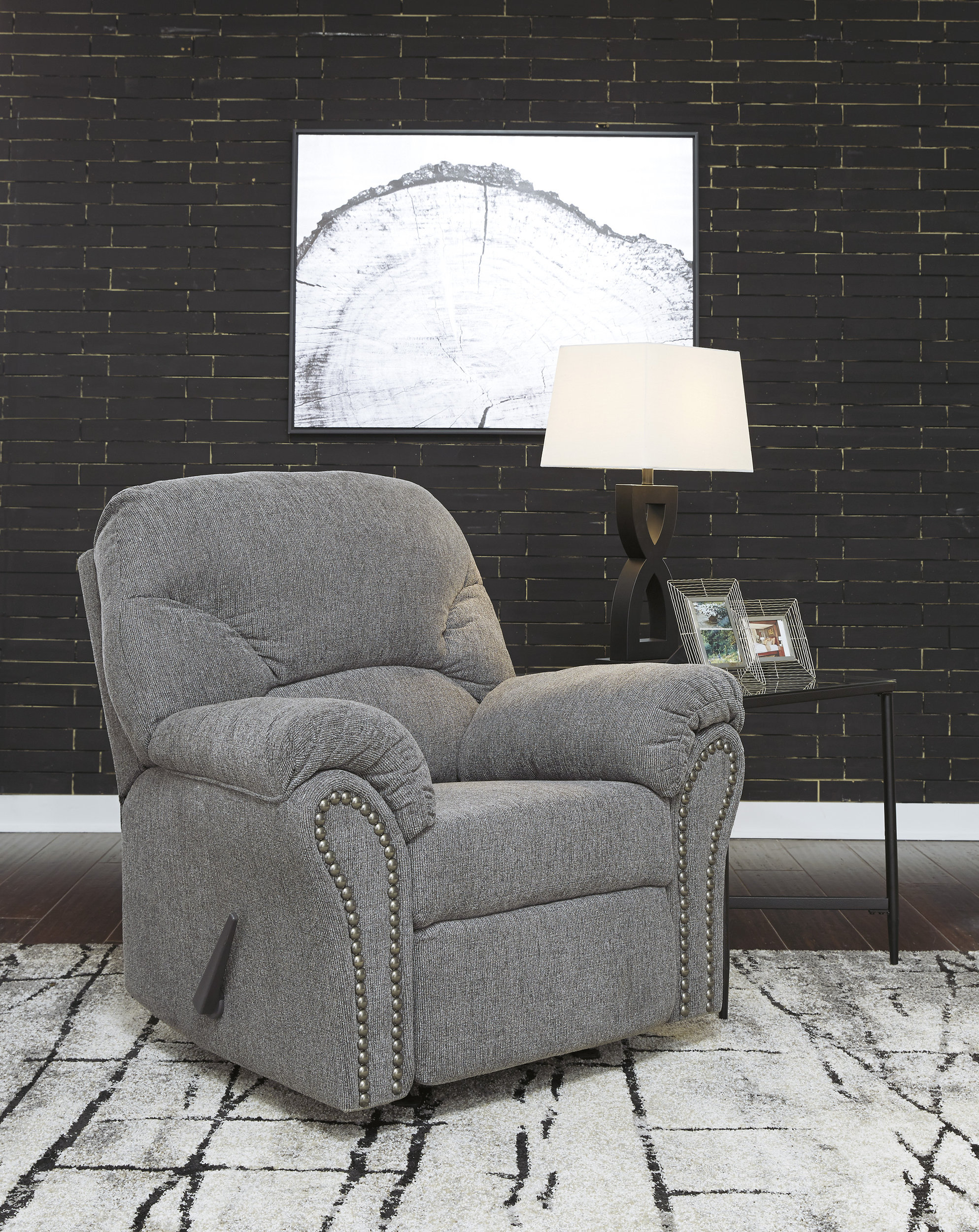 Allmaxx Polyester Rocker Recliner
