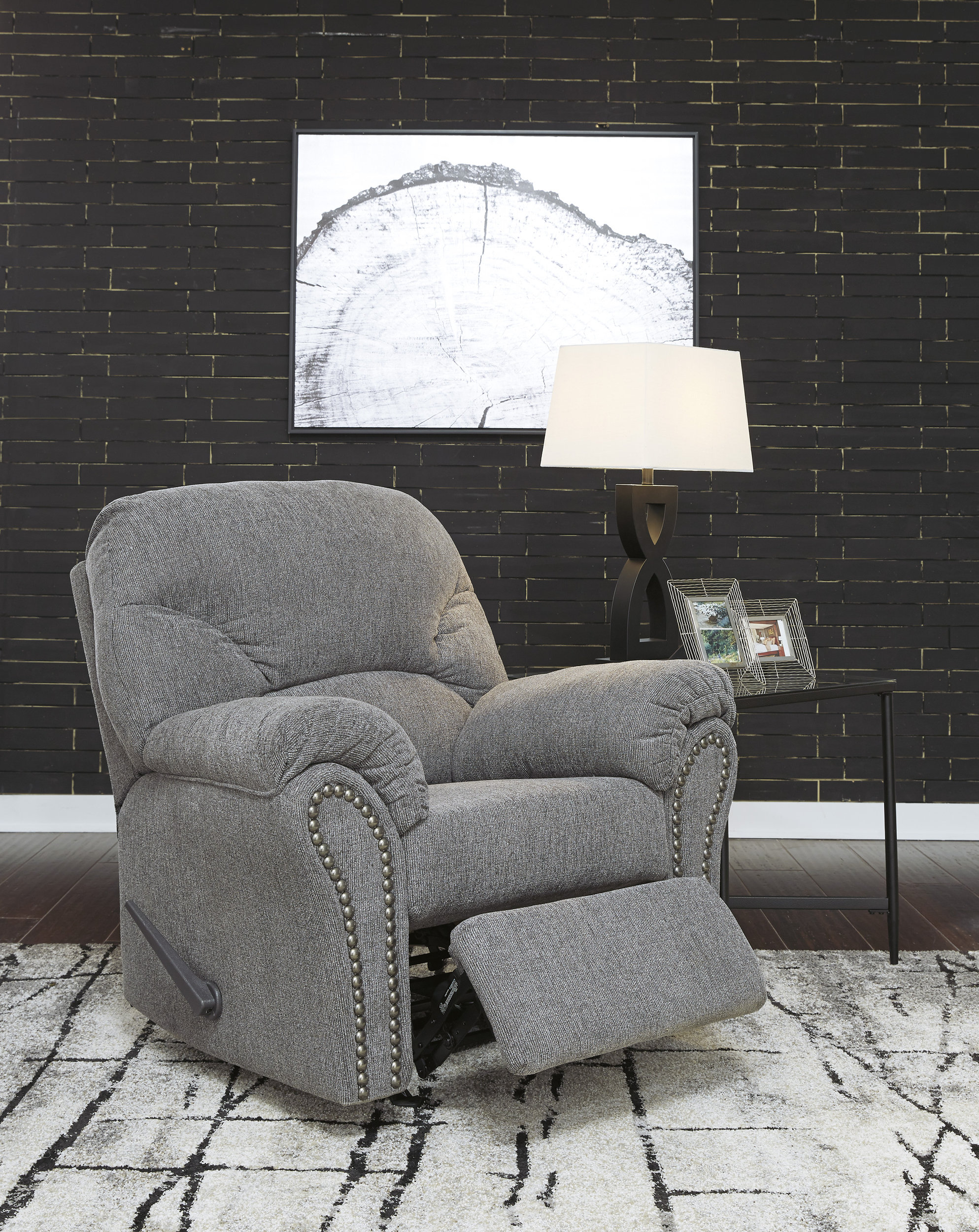 Allmaxx Polyester Rocker Recliner