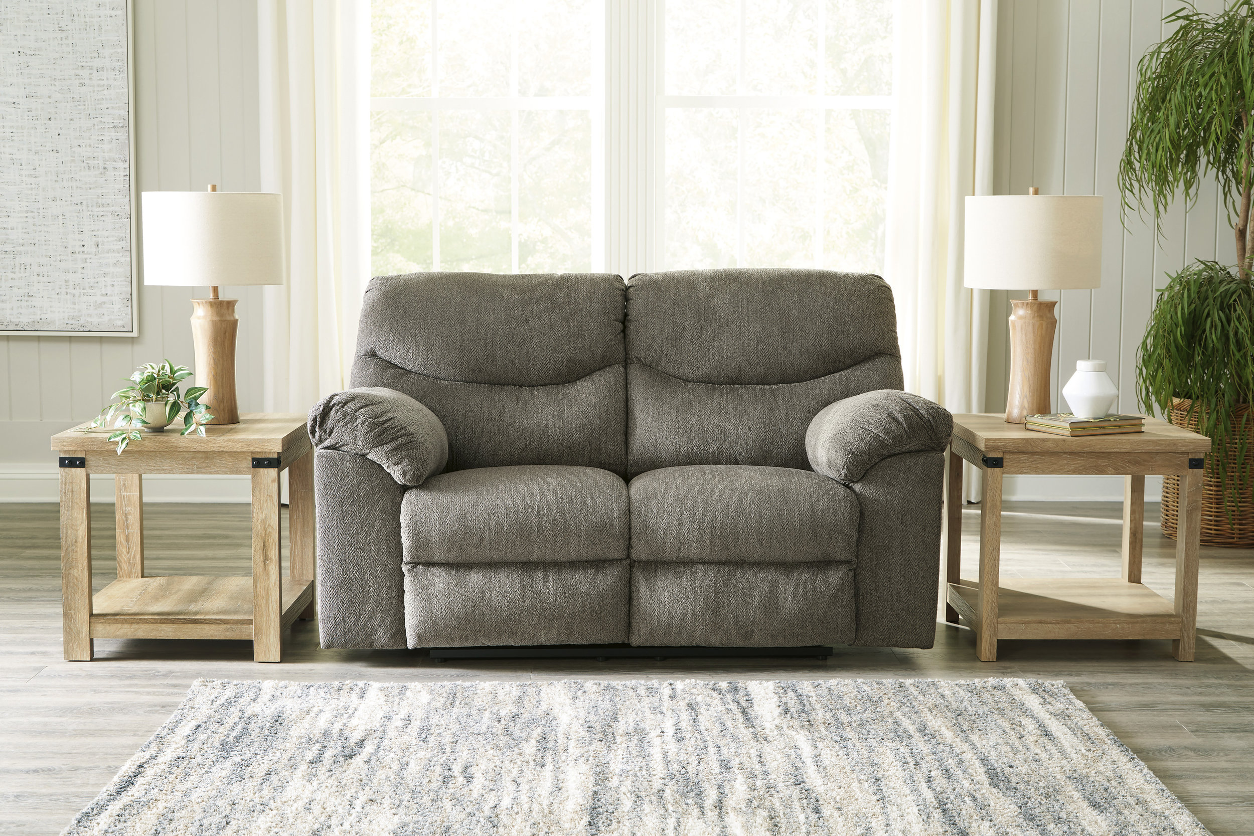 Alphons Putty Reclining Living Room Set Sofa