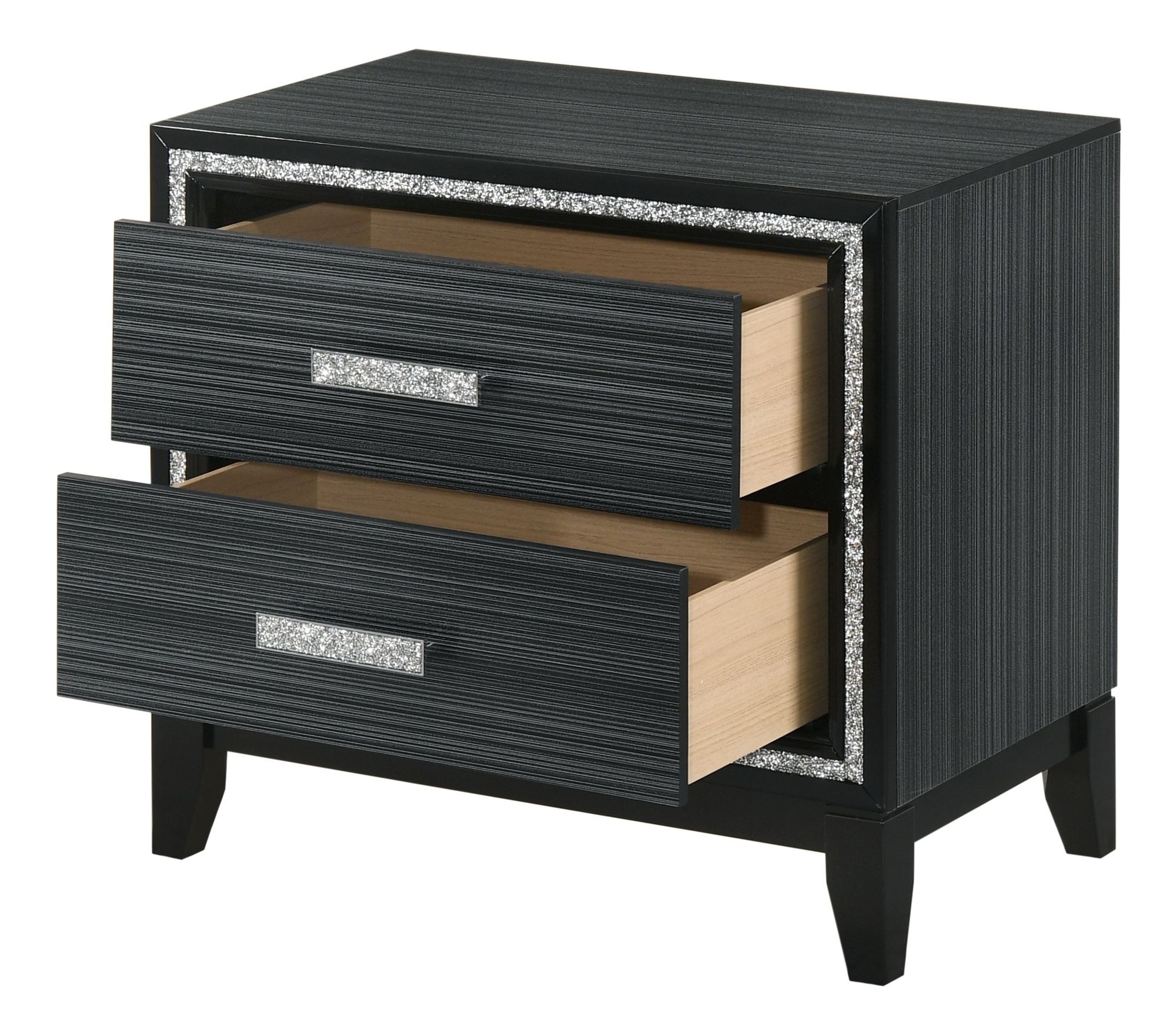 Haiden Wood Nightstand w/2 Drawers