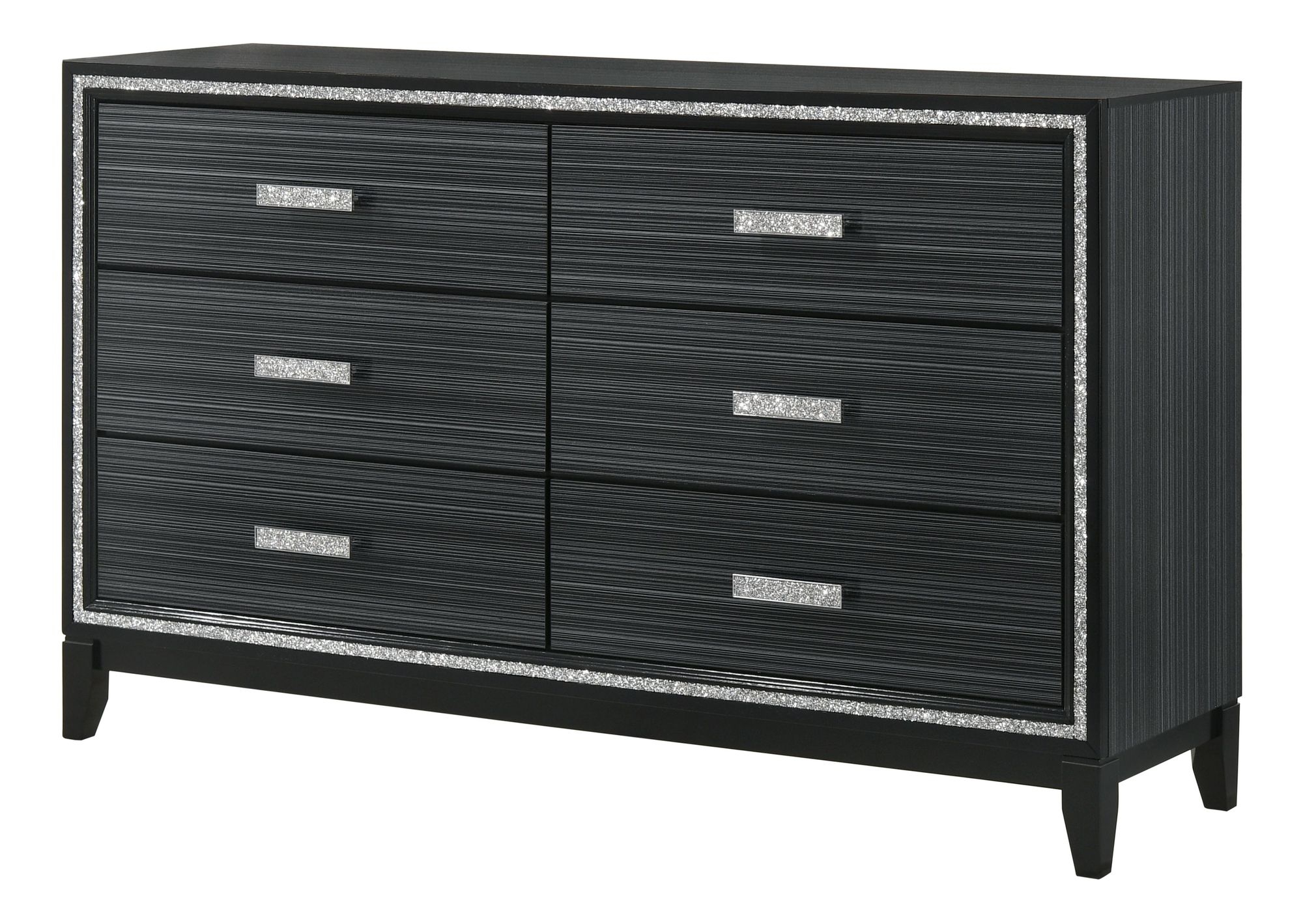 Acme Furniture Haiden Weathered Black Dresser and Mirror