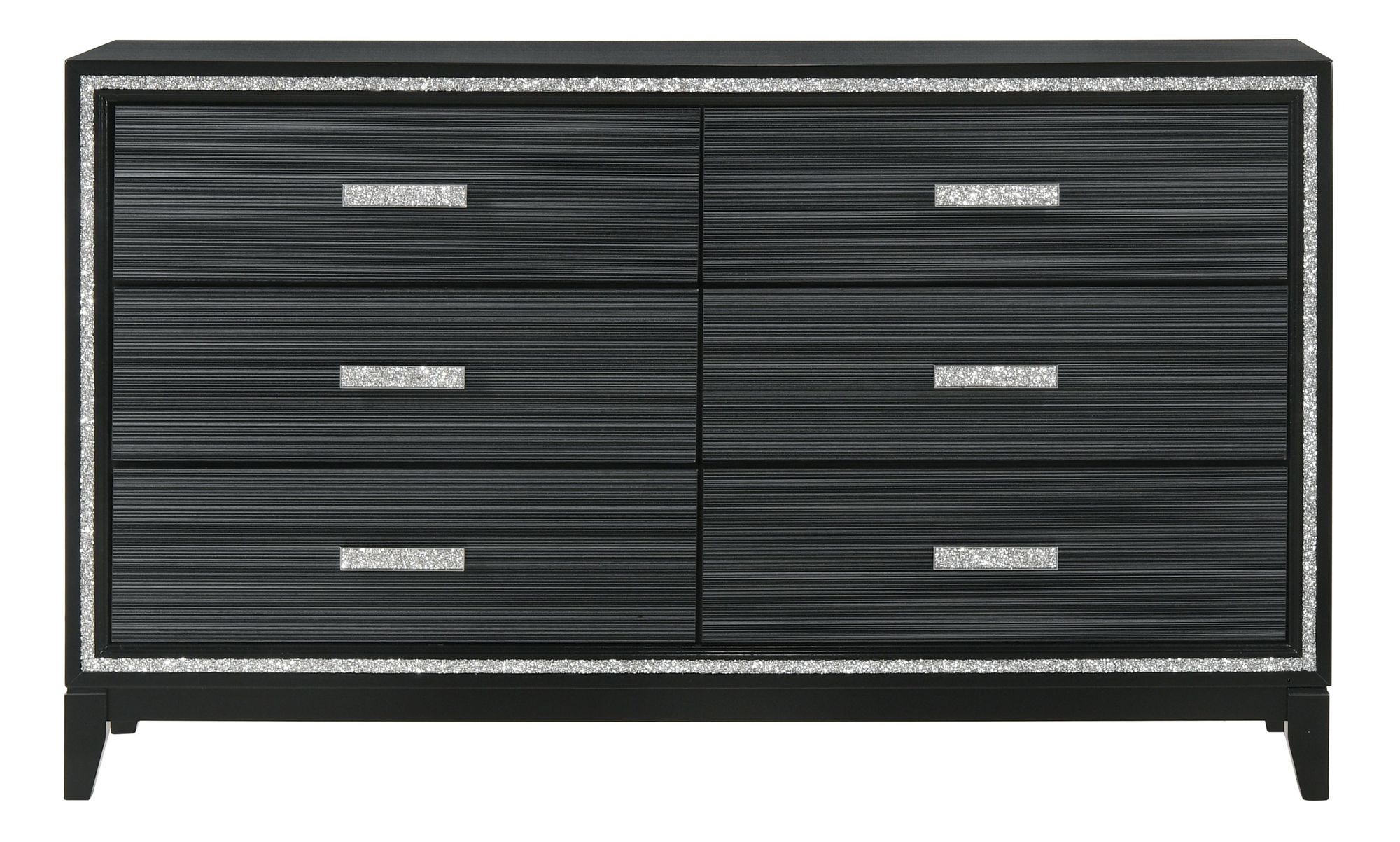 Acme Furniture Haiden Weathered Black Dresser and Mirror