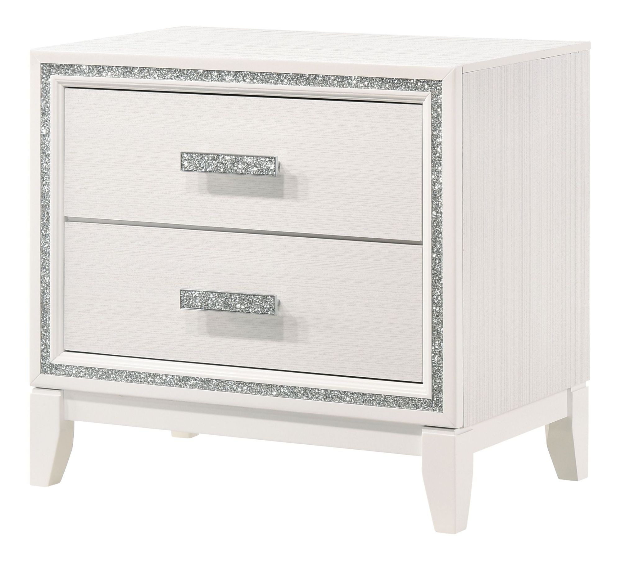 Haiden Wood Panel Bedroom Set w/LED Headboard