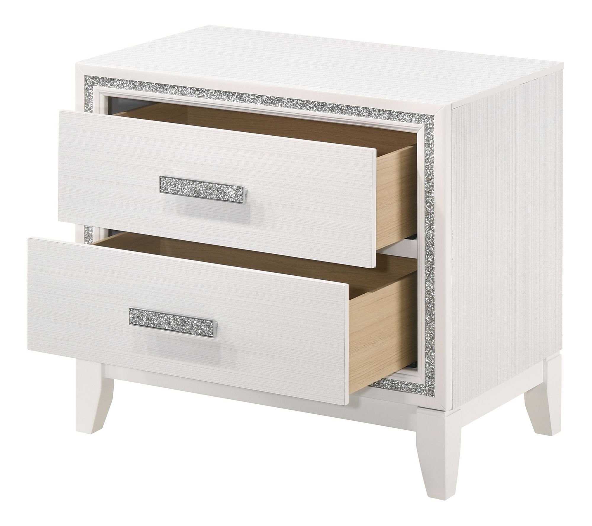Haiden Wood Nightstand w/2 Drawers