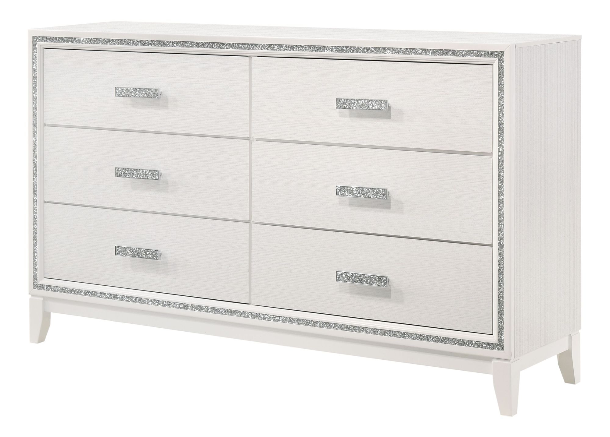 Haiden Wood Panel Bedroom Set w/LED Headboard