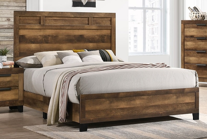 Morales Wood Panel Bed