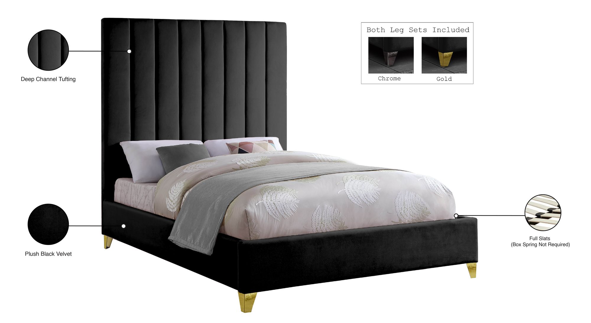 Via Velvet Bed