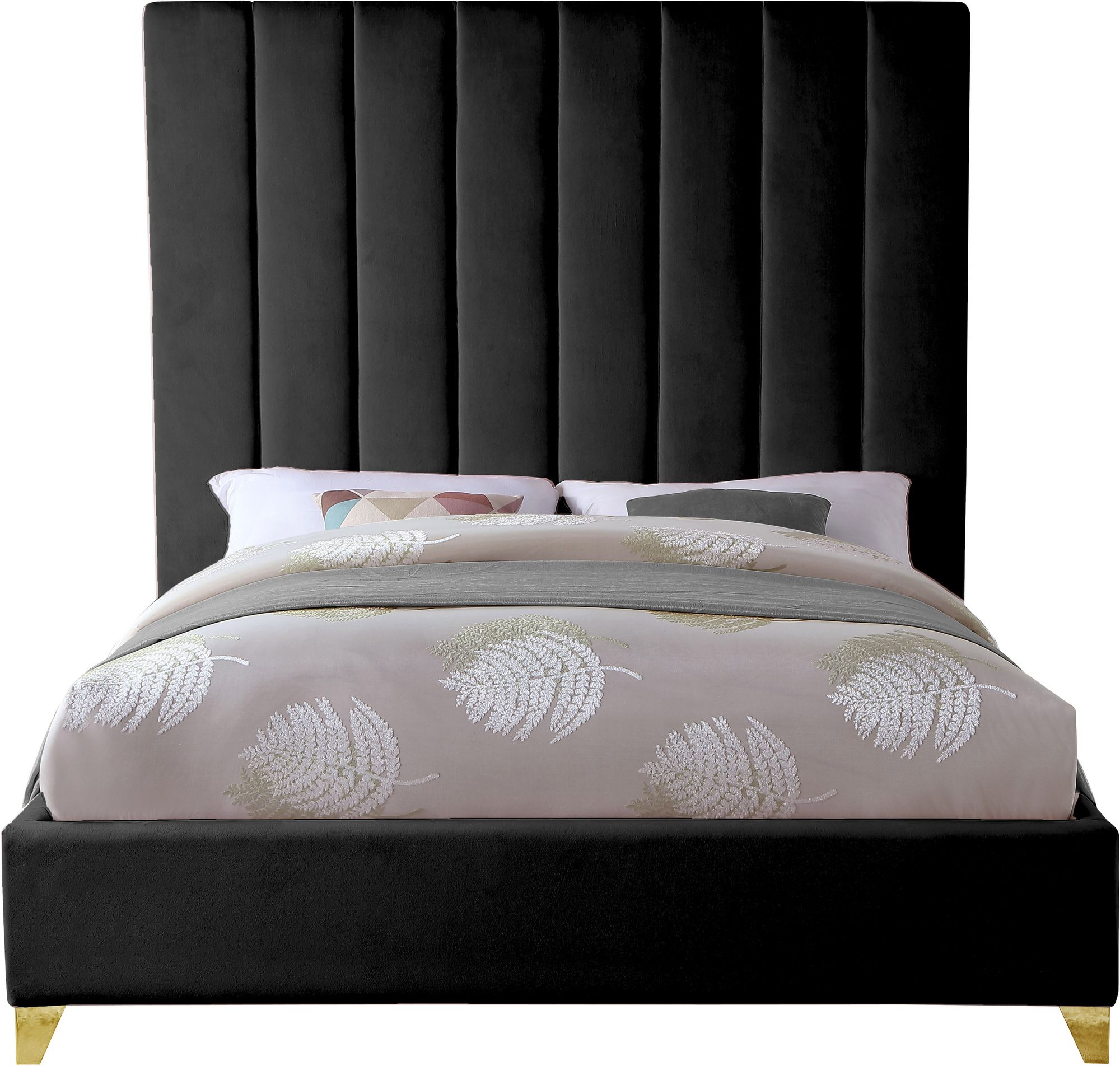 Via Velvet King Size Bed