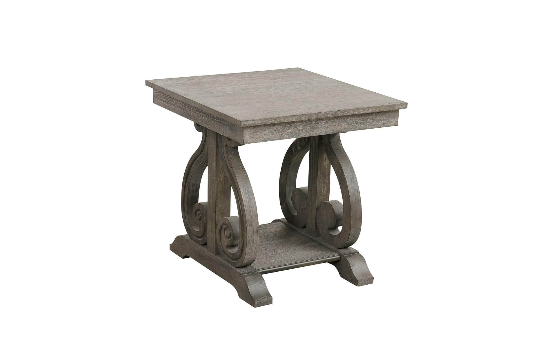Toulon Wood Veneer End Table by Homelegance