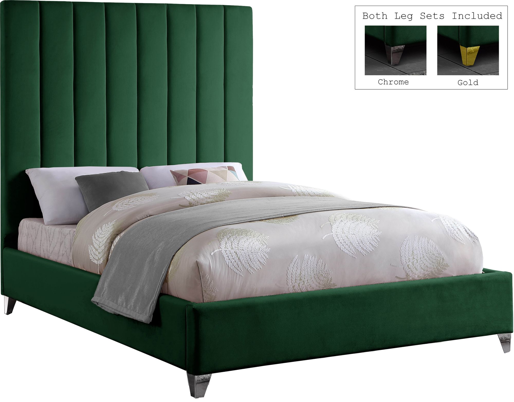 Via Velvet Full Size Bed