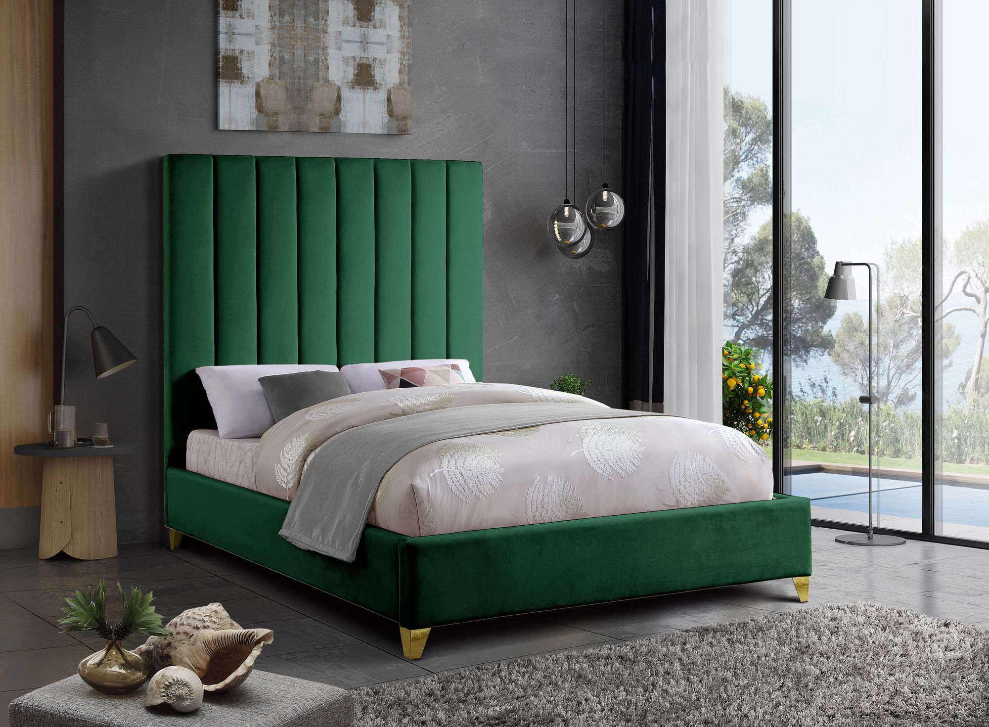 Via Velvet Full Size Bed