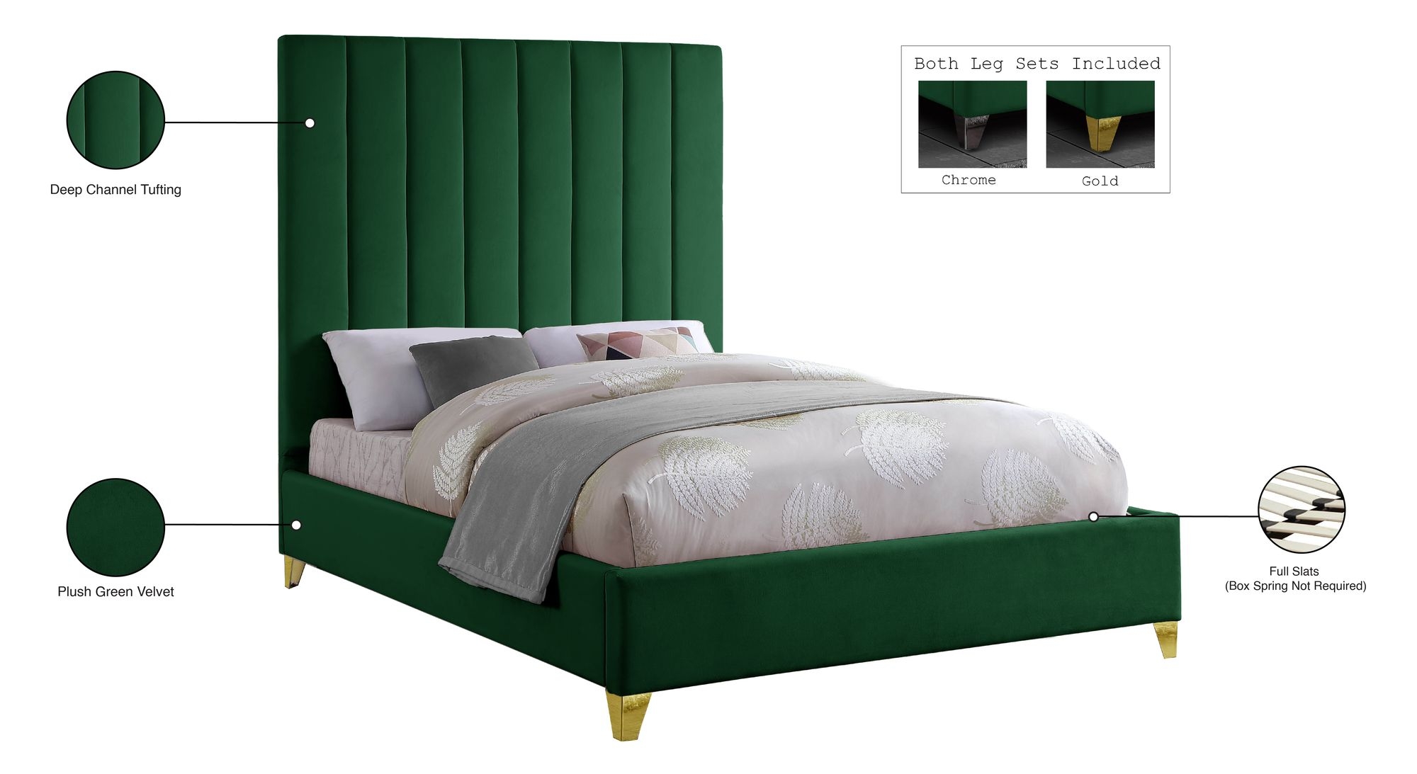 Via Velvet Bed