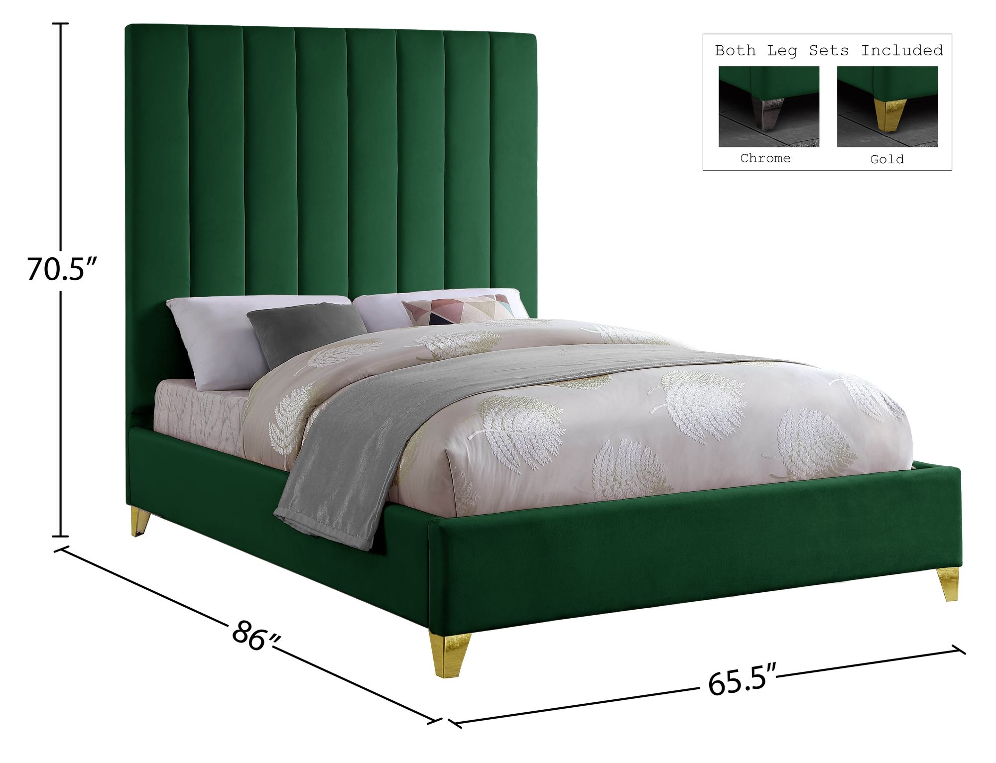 Via Velvet Bed