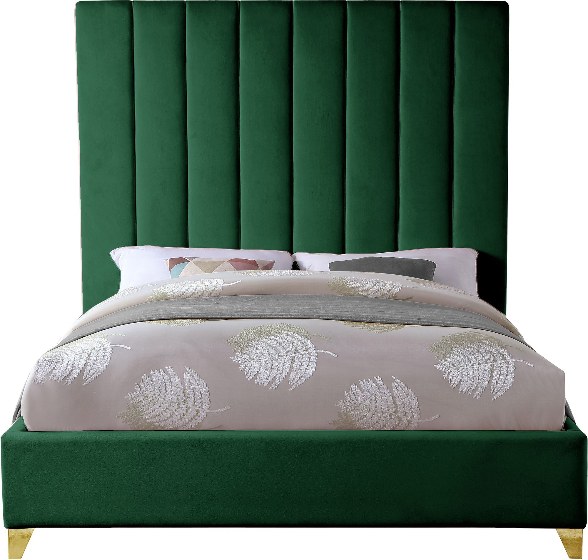 Via Velvet King Size Bed