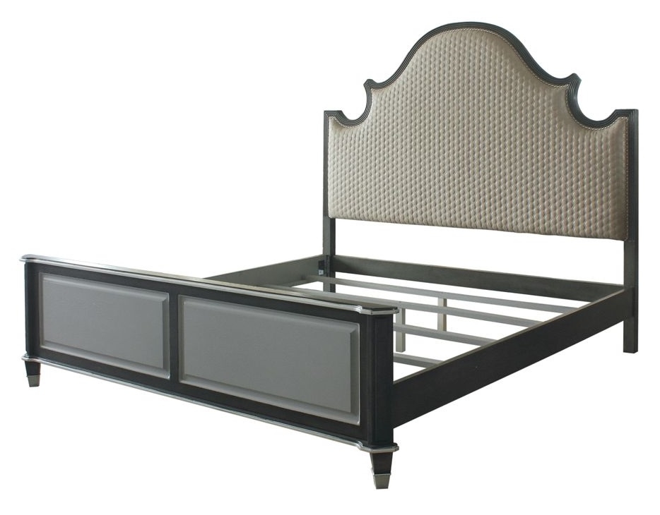 House Beatrice Fabric/Wood Panel Bedroom Set