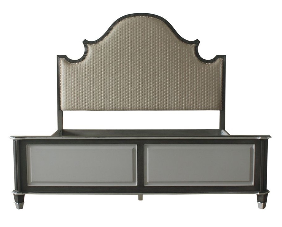 House Beatrice Fabric/Wood Panel Bed