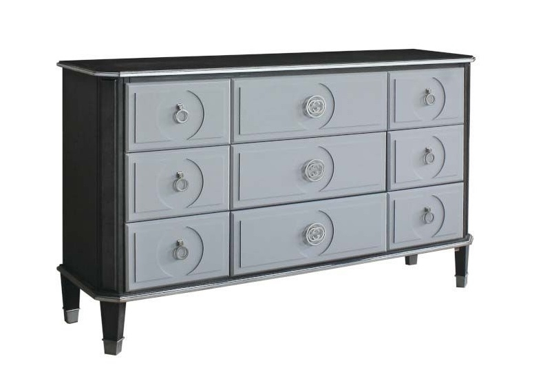 House Beatrice Fabric/Wood Panel Bedroom Set