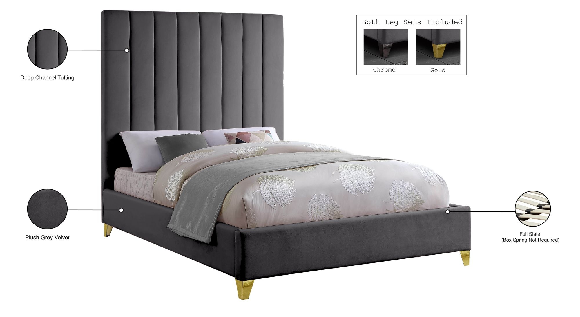 Via Velvet Bed