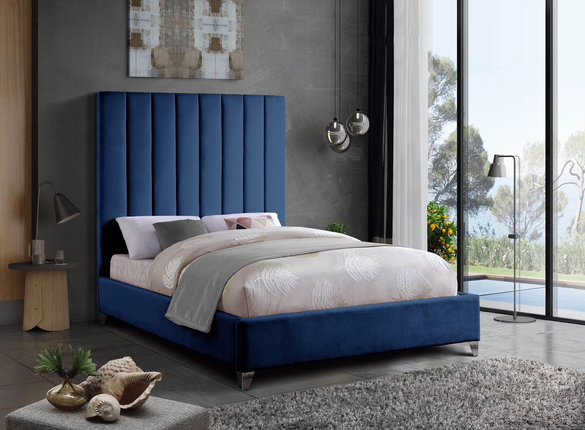 Via Velvet Full Size Bed