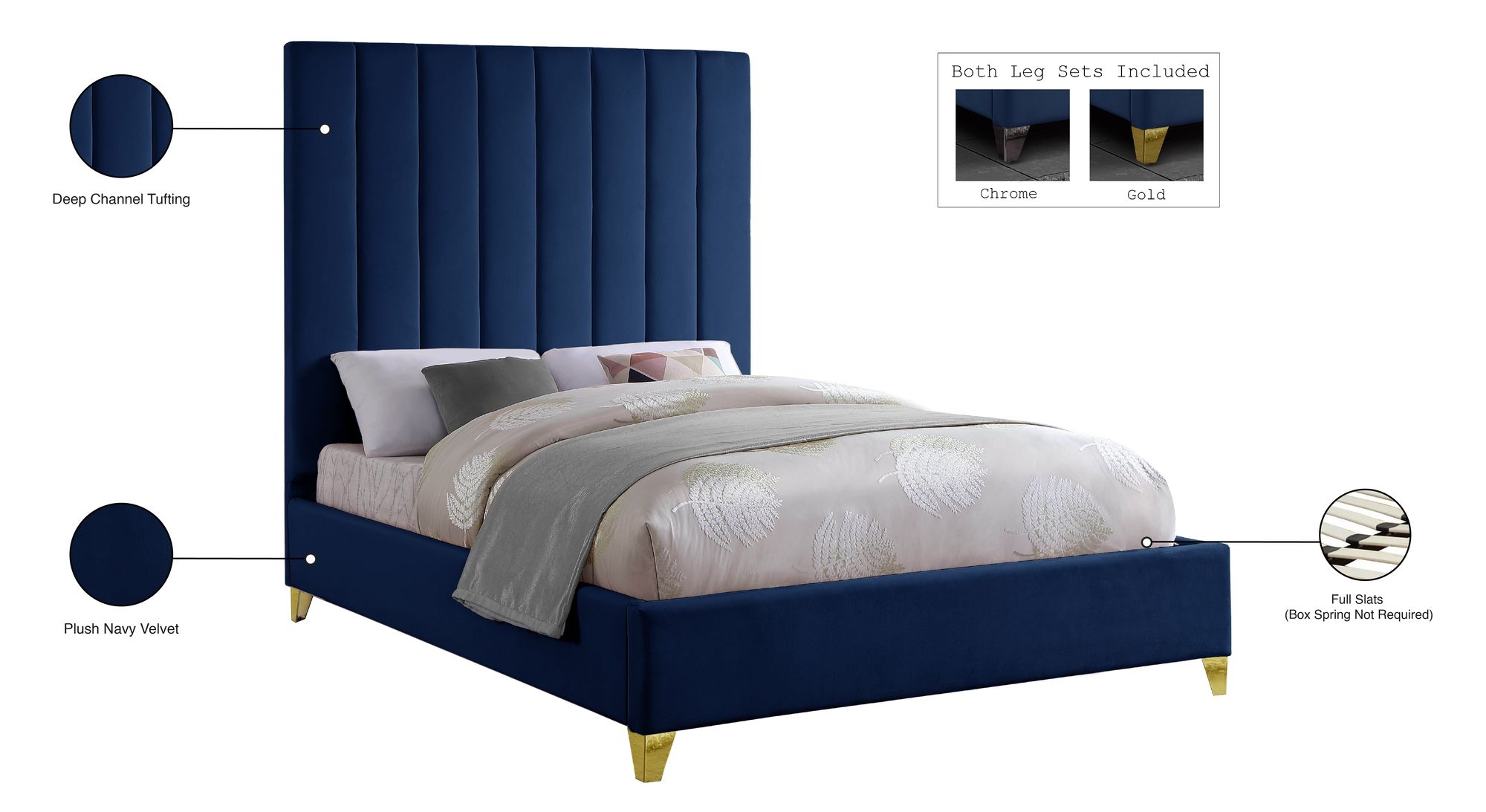Via Velvet Bed