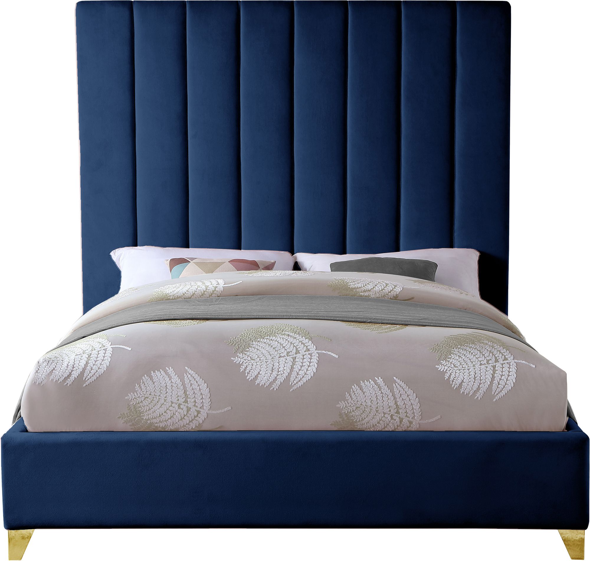 Via Velvet King Size Bed