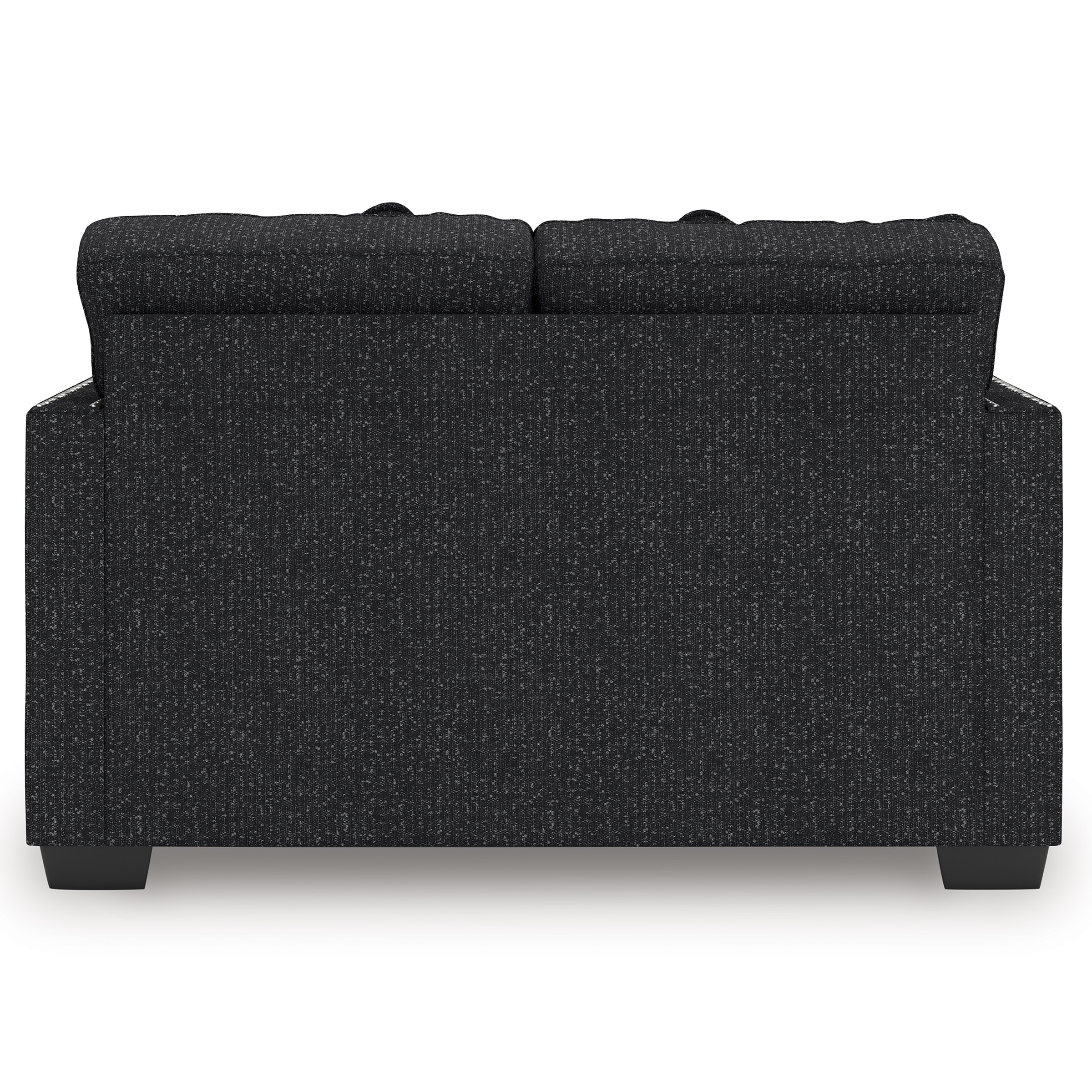 Jasmine Peaks Modern Loveseat | Coal Fabric with LED Lighting
