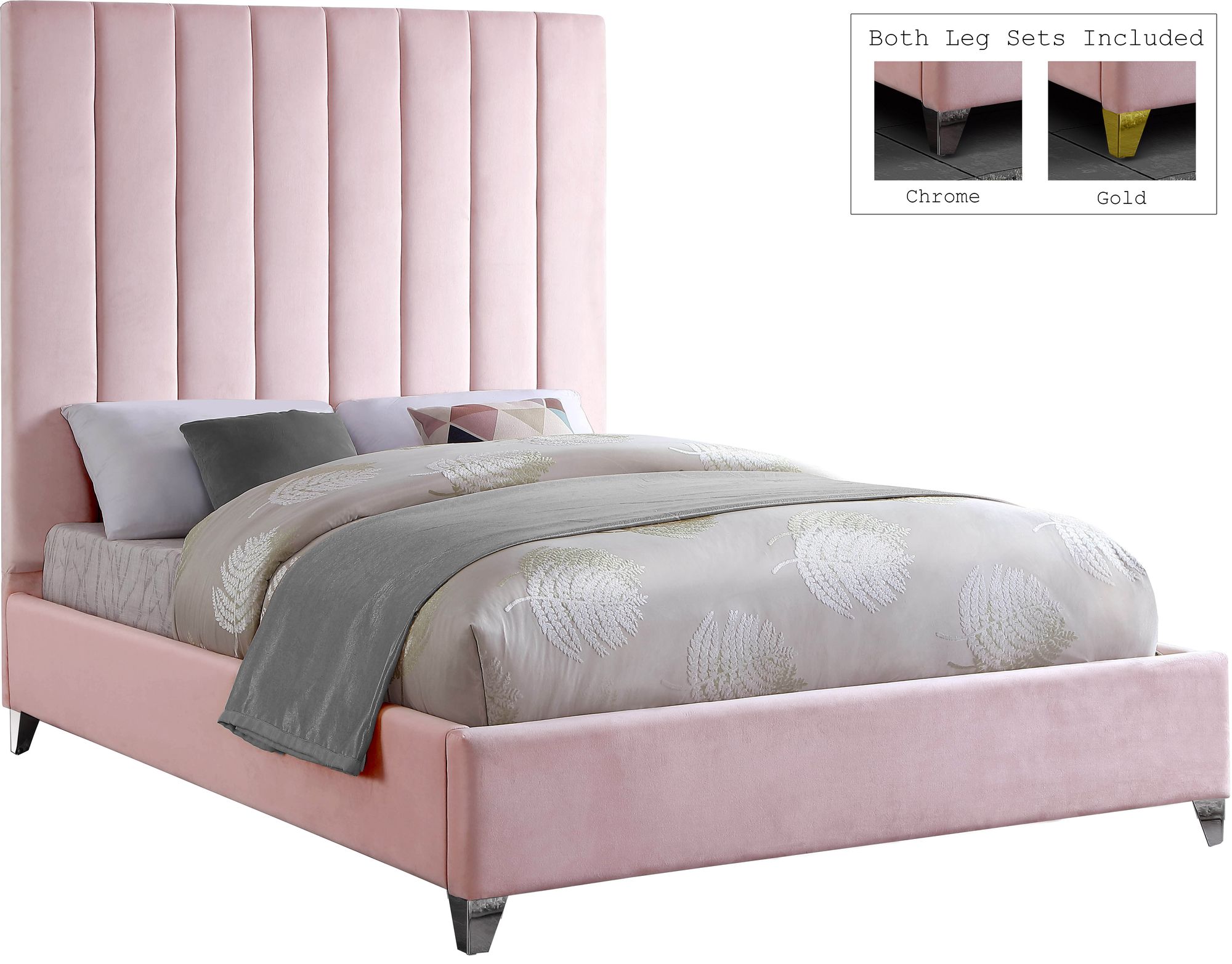 Via Velvet Full Size Bed