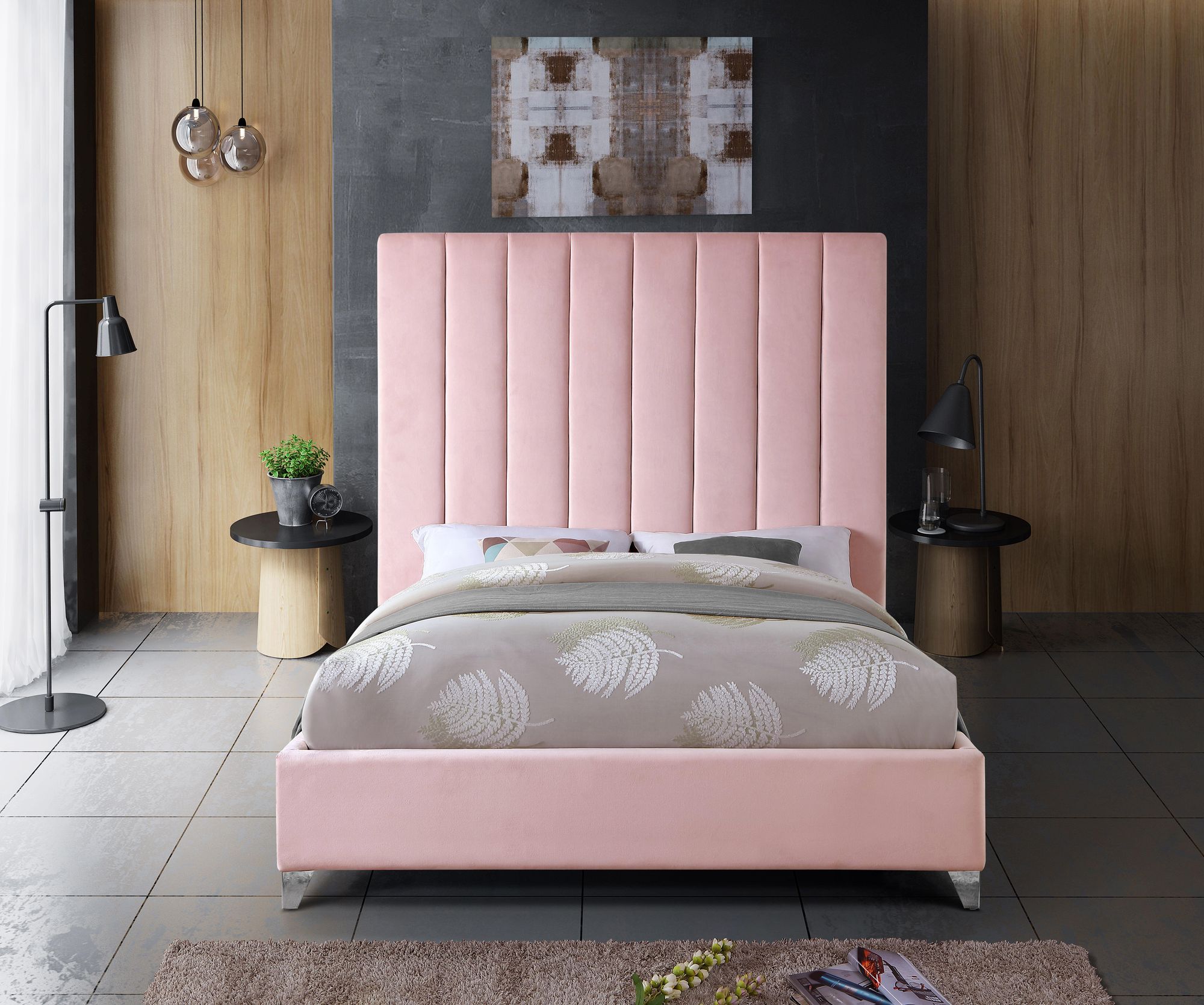 Via Velvet Full Size Bed