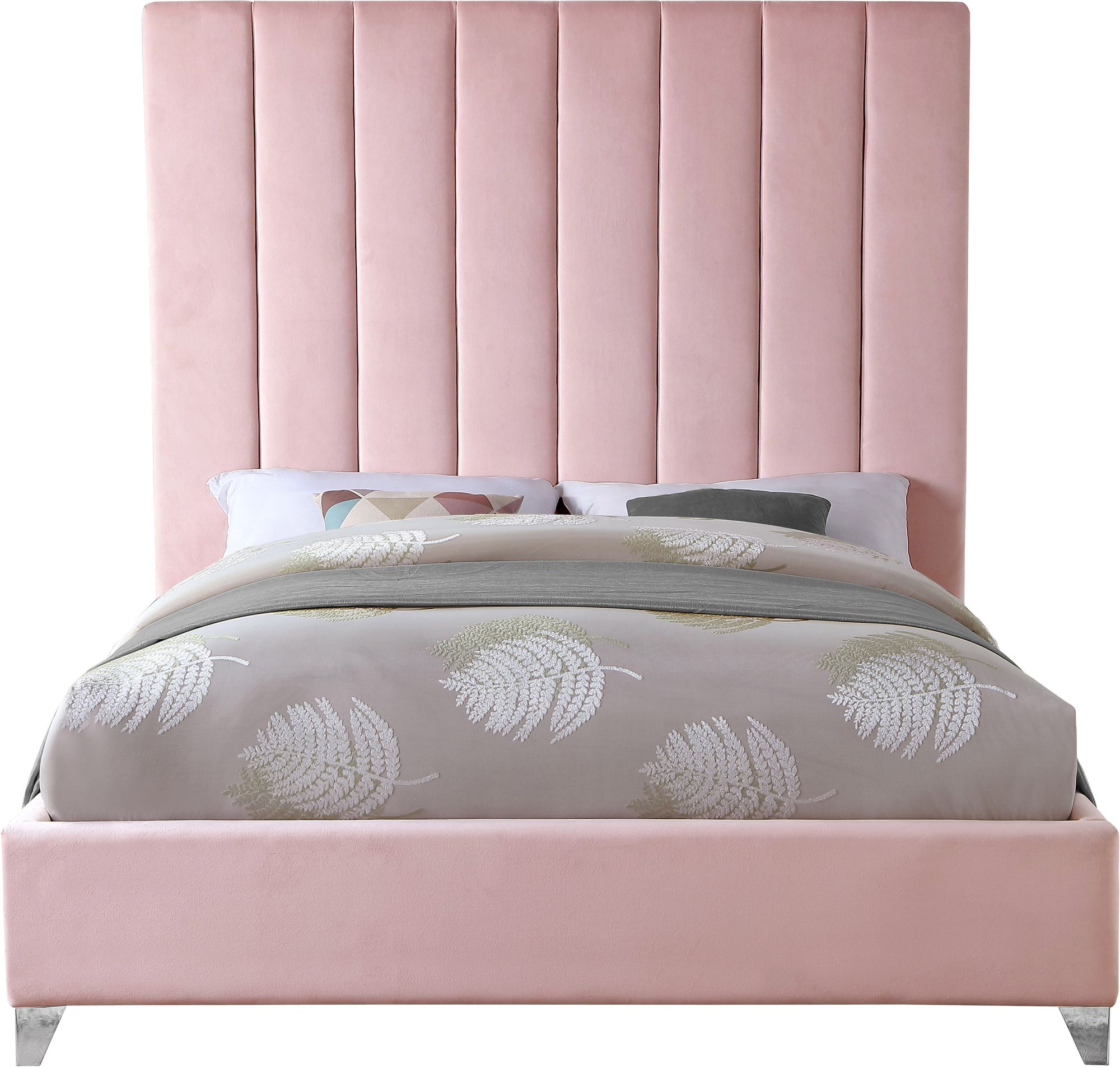 Via Velvet King Size Bed