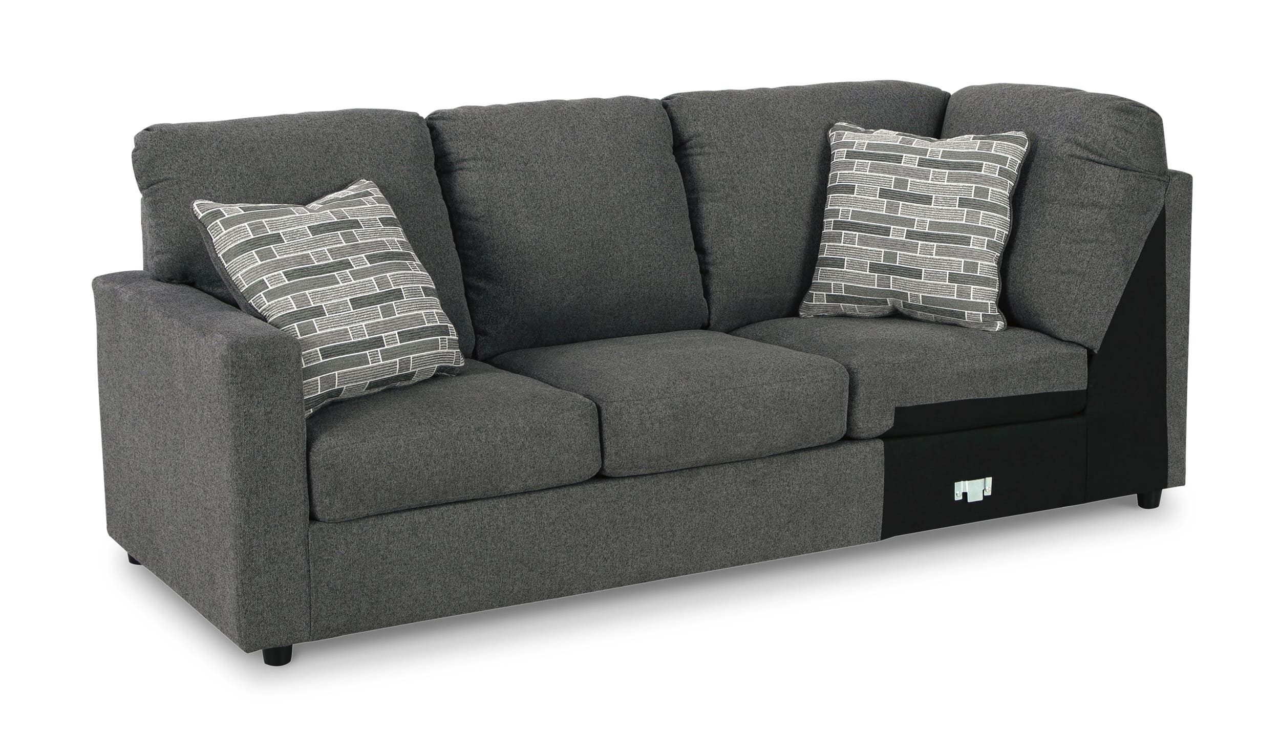 Edenfield 3-Piece Polyester U-Shaped Sectional Sofa w/Right Arm Chaise Facing