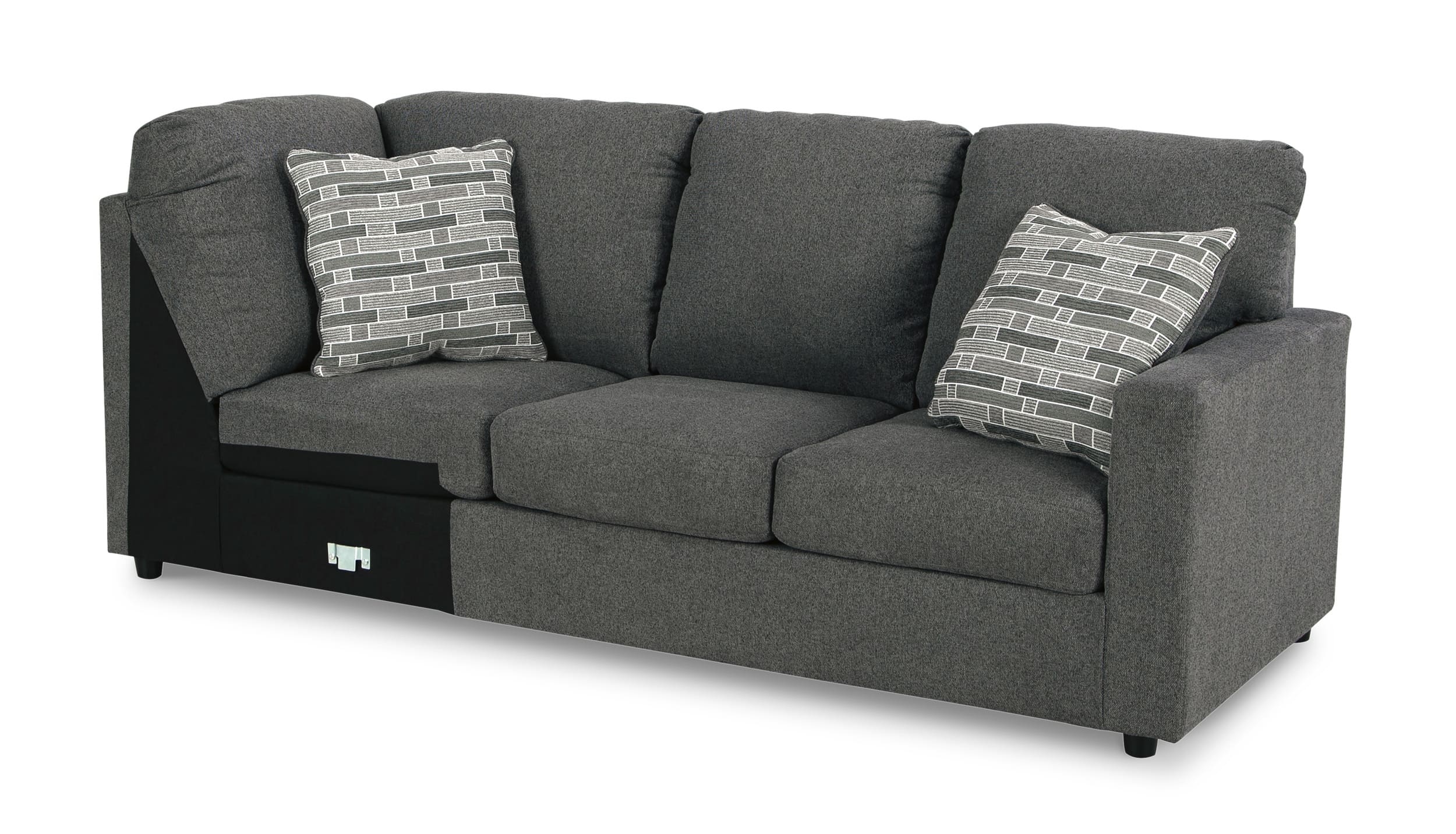 Edenfield 3-Piece Polyester U-Shaped Sectional Sofa w/Left Arm Chaise Facing