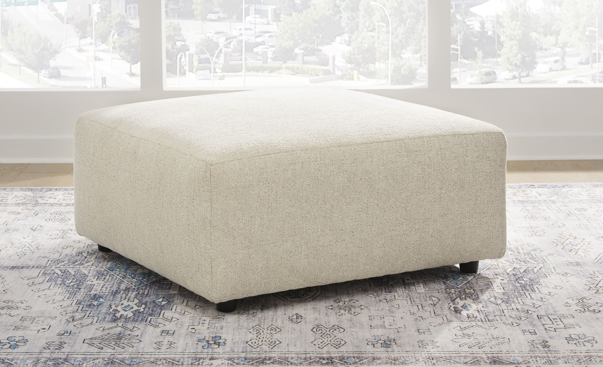 Edenfield Polyester Oversized Accent Ottoman