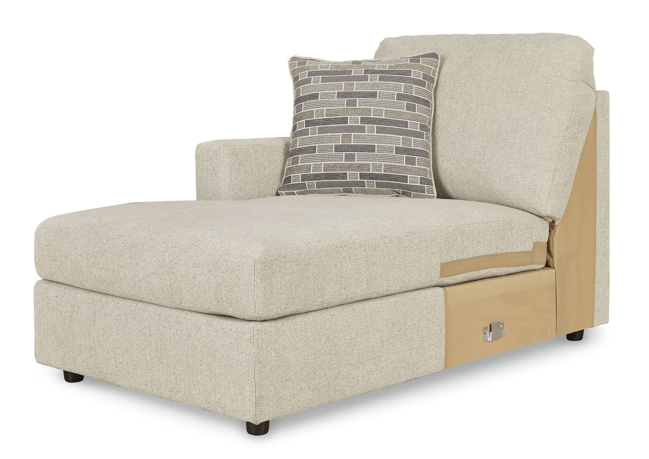 Edenfield 3-Piece Polyester U-Shaped Sectional Sofa w/Left Arm Chaise Facing